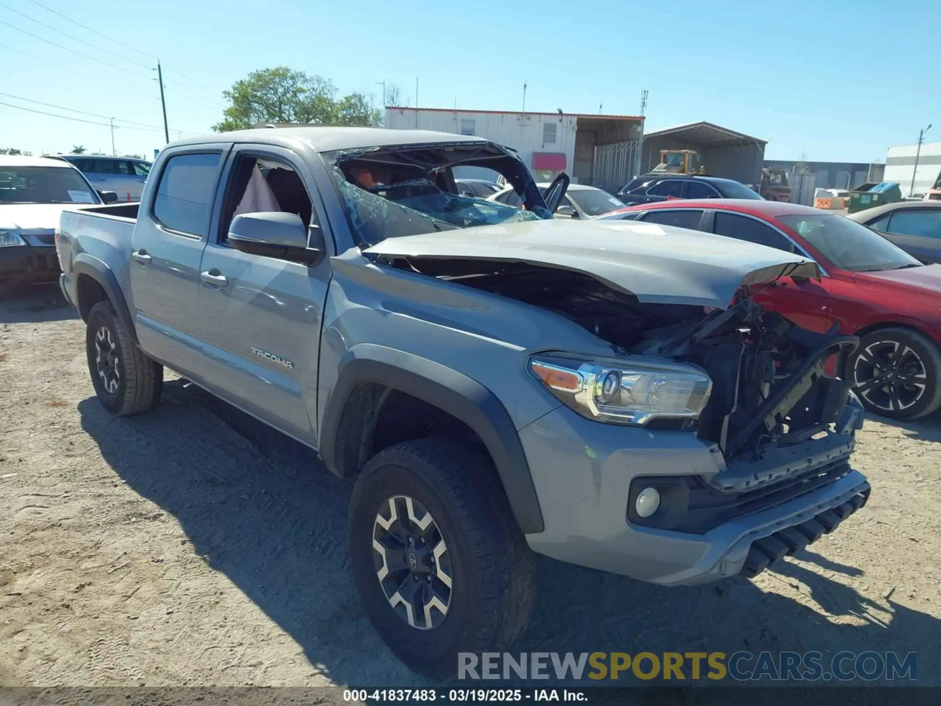 1 Photograph of a damaged car 3TYCZ5AN6MT010792 TOYOTA TACOMA 2021