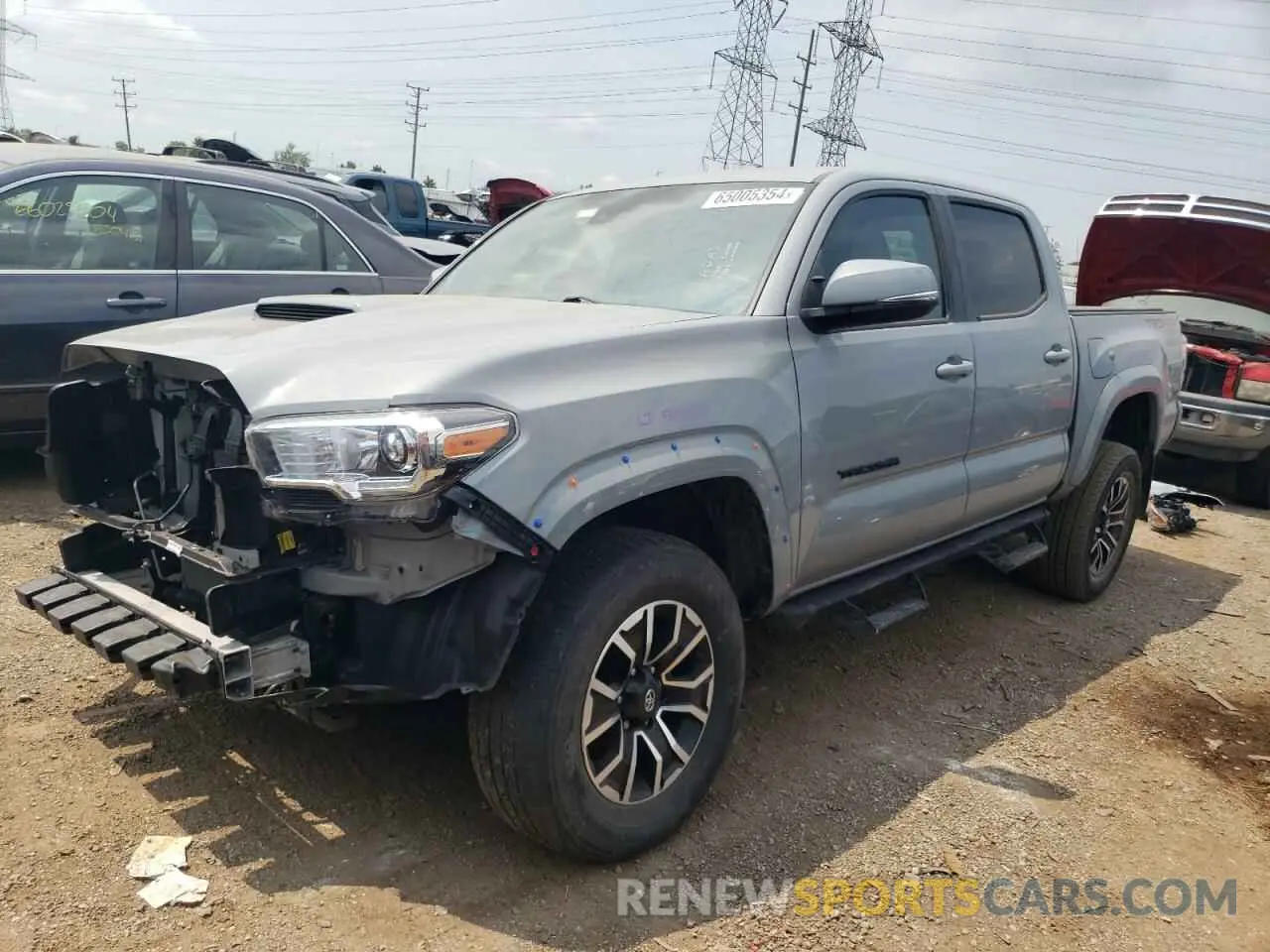 1 Photograph of a damaged car 3TYCZ5AN7MT036205 TOYOTA TACOMA 2021