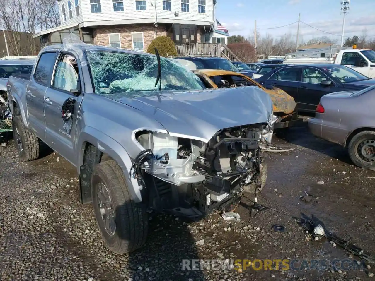 1 Photograph of a damaged car 3TYCZ5AN9MT024749 TOYOTA TACOMA 2021