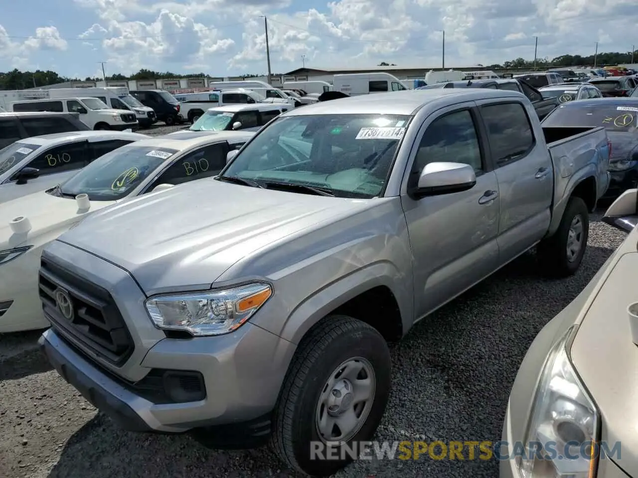 1 Photograph of a damaged car 3TYCZ5ANXMT027353 TOYOTA TACOMA 2021