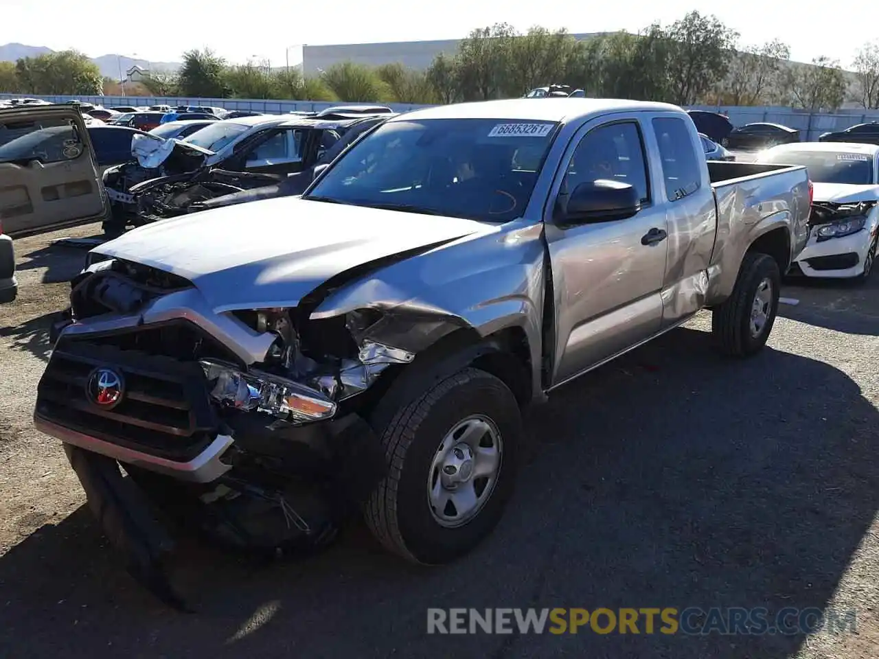 2 Photograph of a damaged car 3TYRX5GN4MT013505 TOYOTA TACOMA 2021