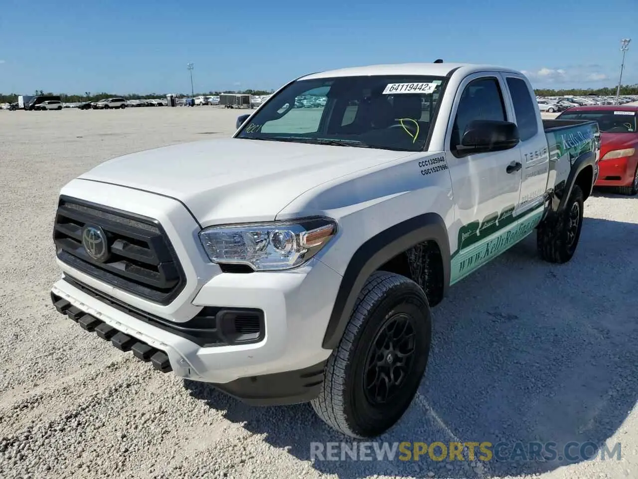 2 Photograph of a damaged car 3TYRZ5CN3MT010532 TOYOTA TACOMA 2021