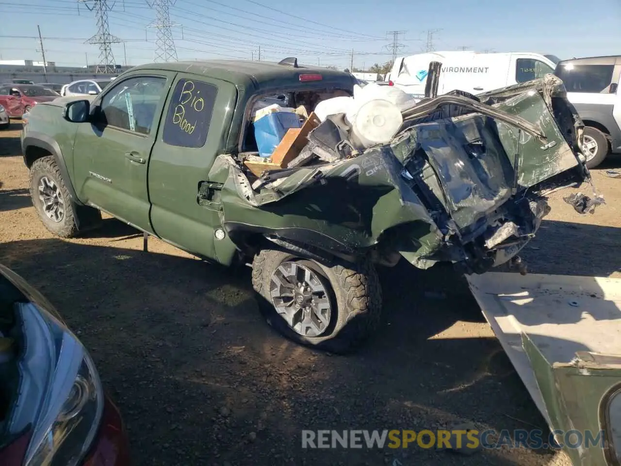 2 Photograph of a damaged car 3TYSZ5AN0MT035649 TOYOTA TACOMA 2021