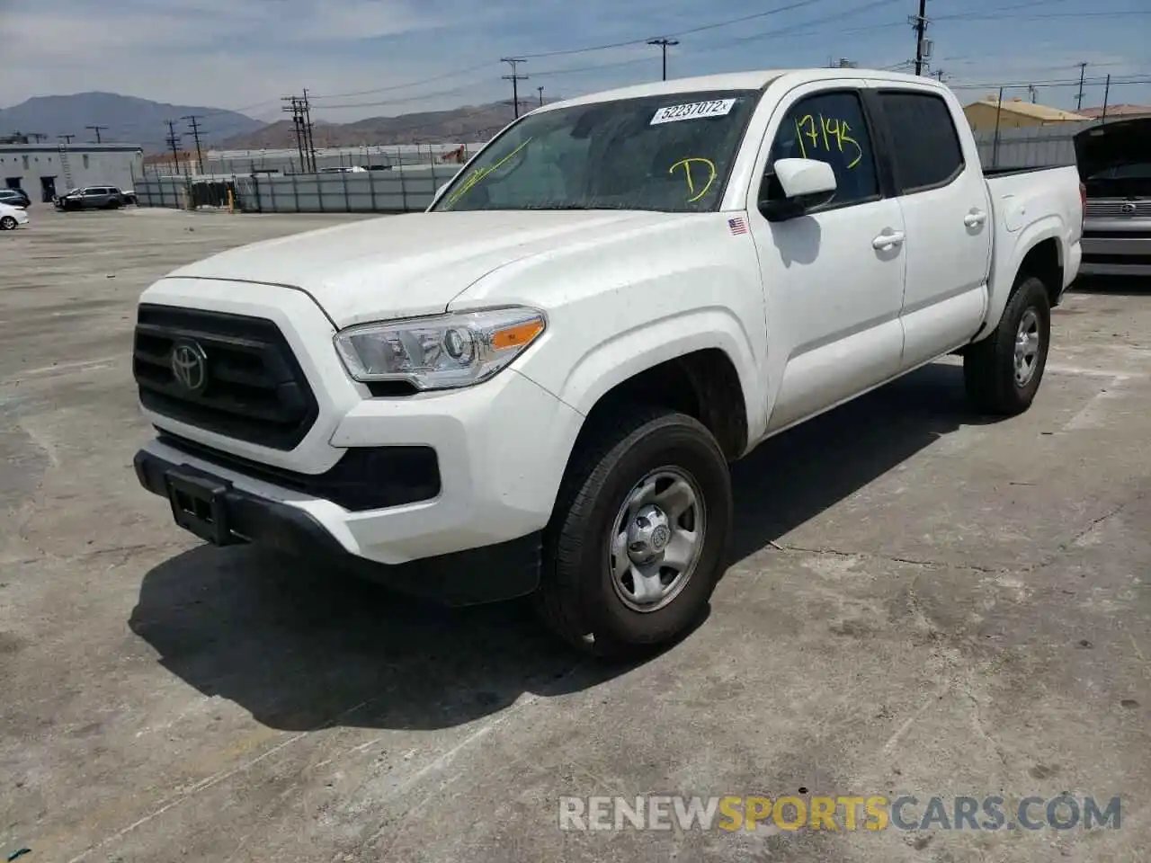 2 Photograph of a damaged car 5TFAX5GN0MX191351 TOYOTA TACOMA 2021