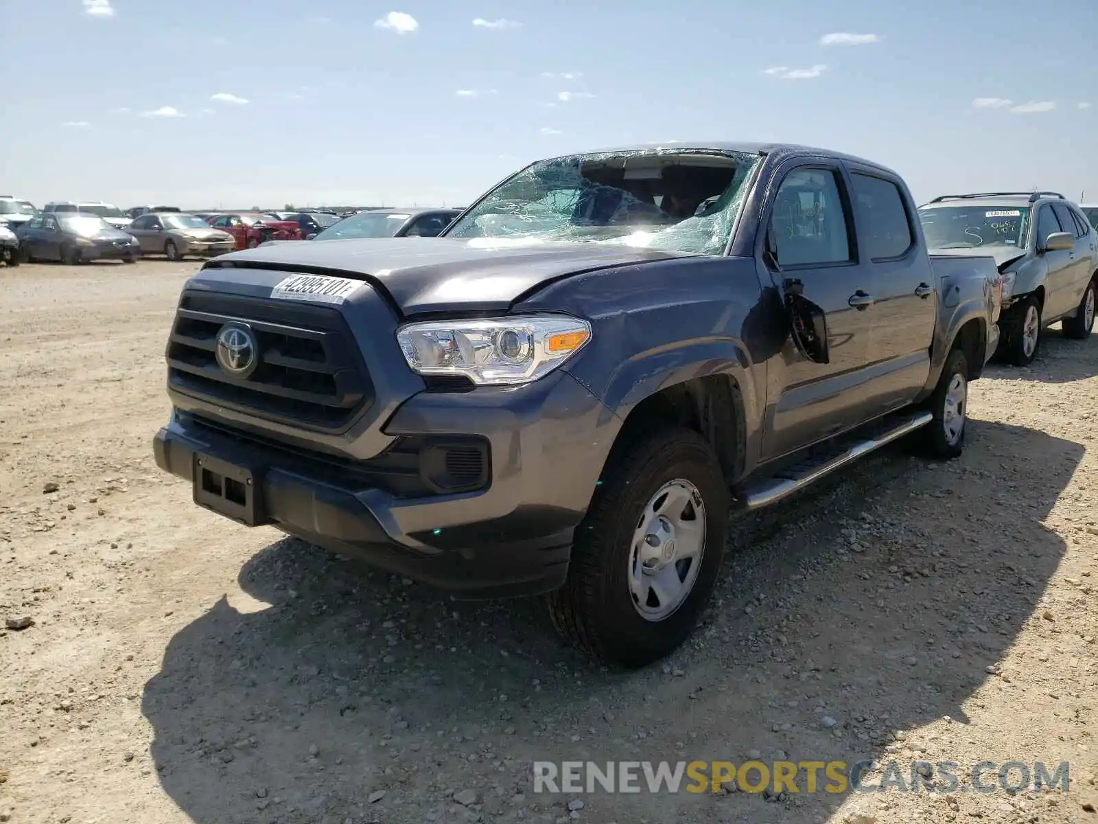 2 Photograph of a damaged car 5TFAX5GN1MX193674 TOYOTA TACOMA 2021