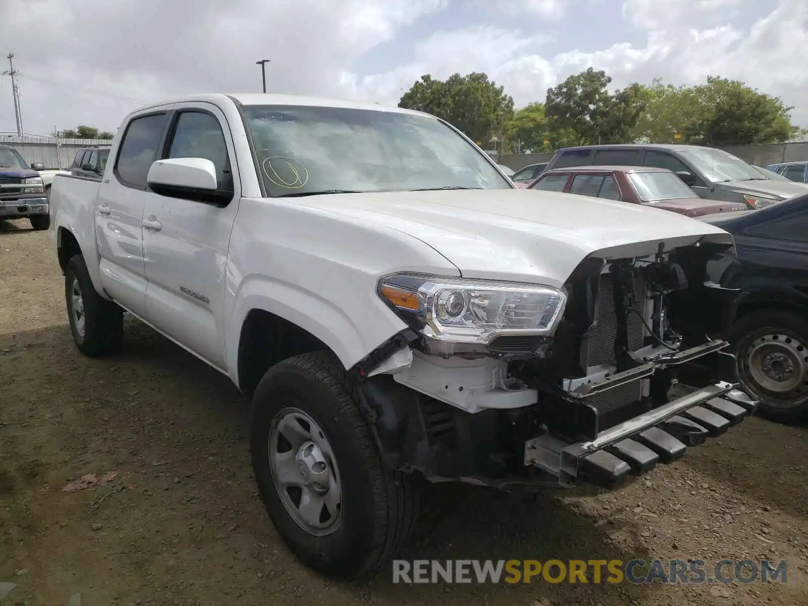 1 Photograph of a damaged car 5TFAX5GN5MX190180 TOYOTA TACOMA 2021