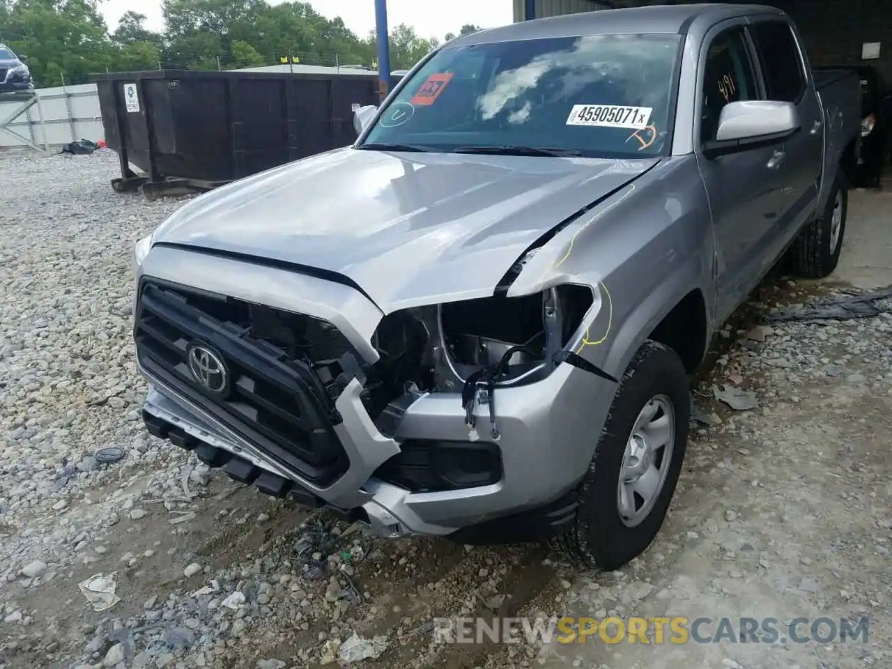 9 Photograph of a damaged car 5TFAX5GN8MX192330 TOYOTA TACOMA 2021