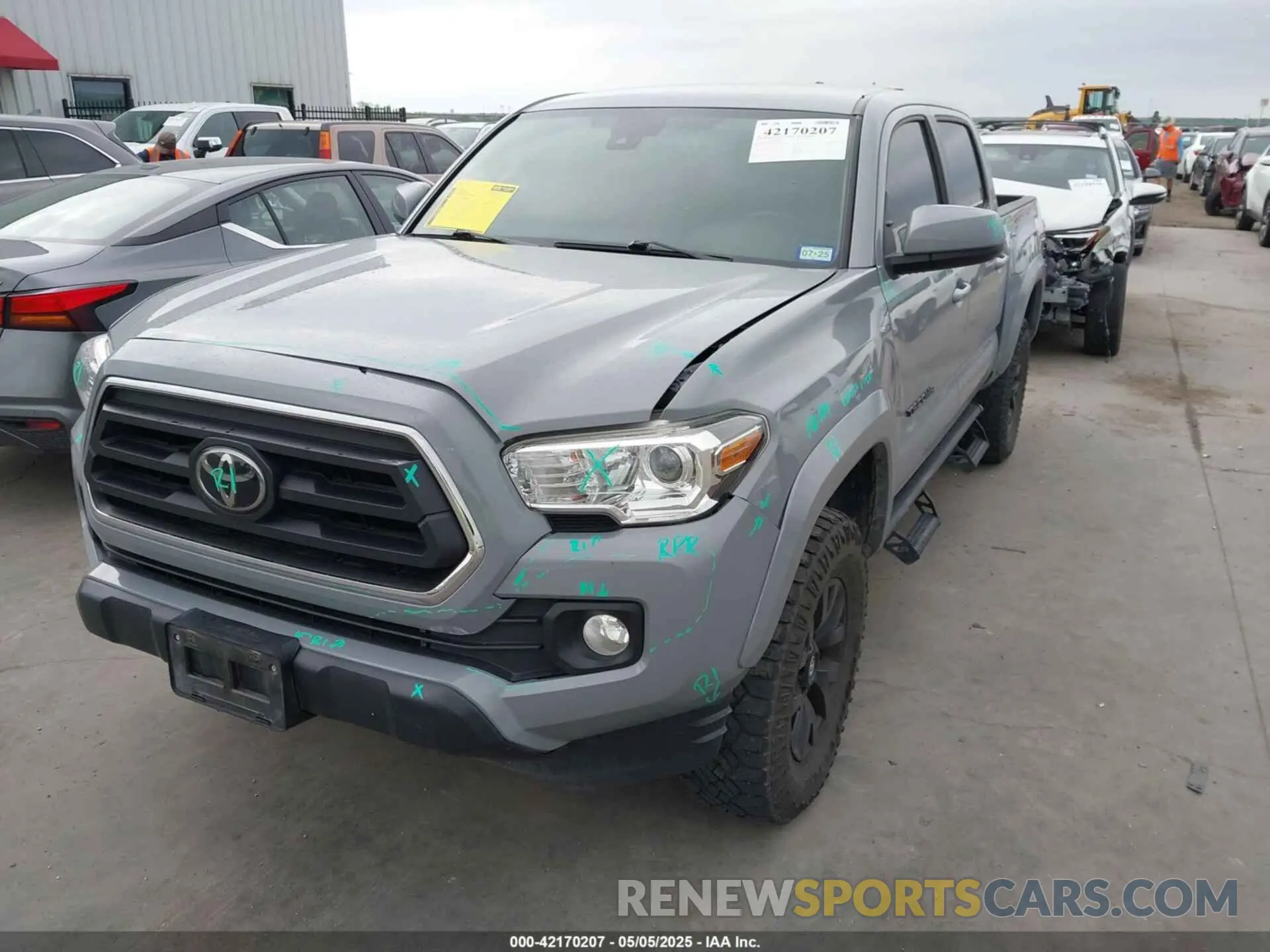 2 Photograph of a damaged car 5TFAX5GNXMX191938 TOYOTA TACOMA 2021