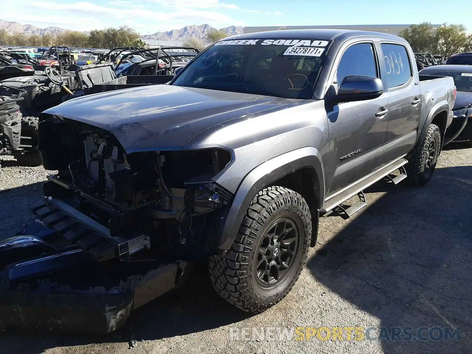 2 Photograph of a damaged car 5TFAZ5CN1MX099584 TOYOTA TACOMA 2021