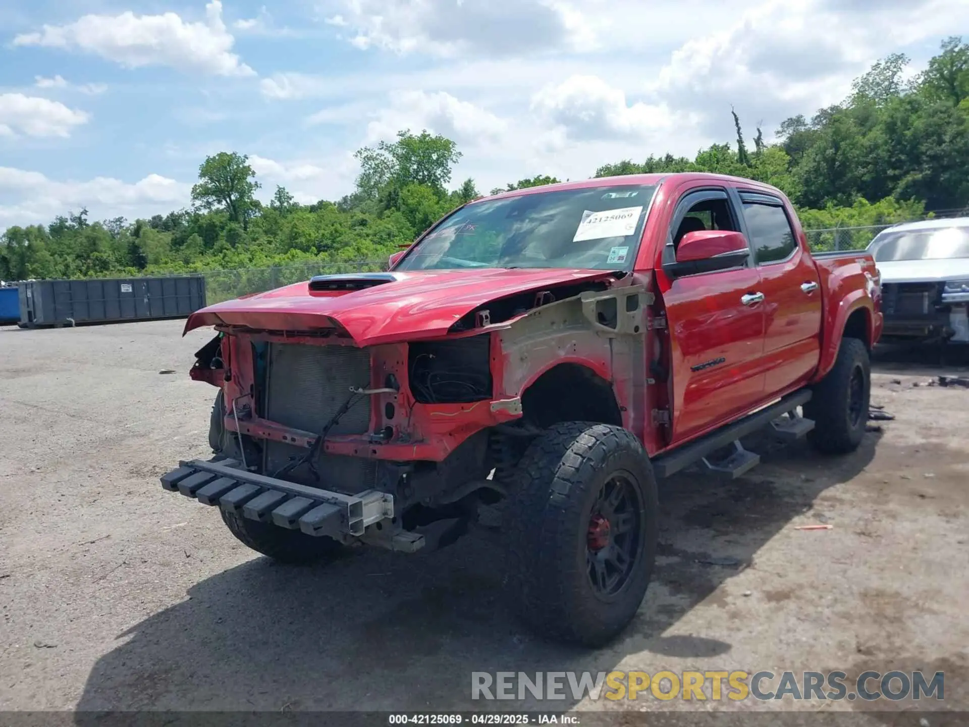 2 Photograph of a damaged car 5TFAZ5CN1MX104850 TOYOTA TACOMA 2021