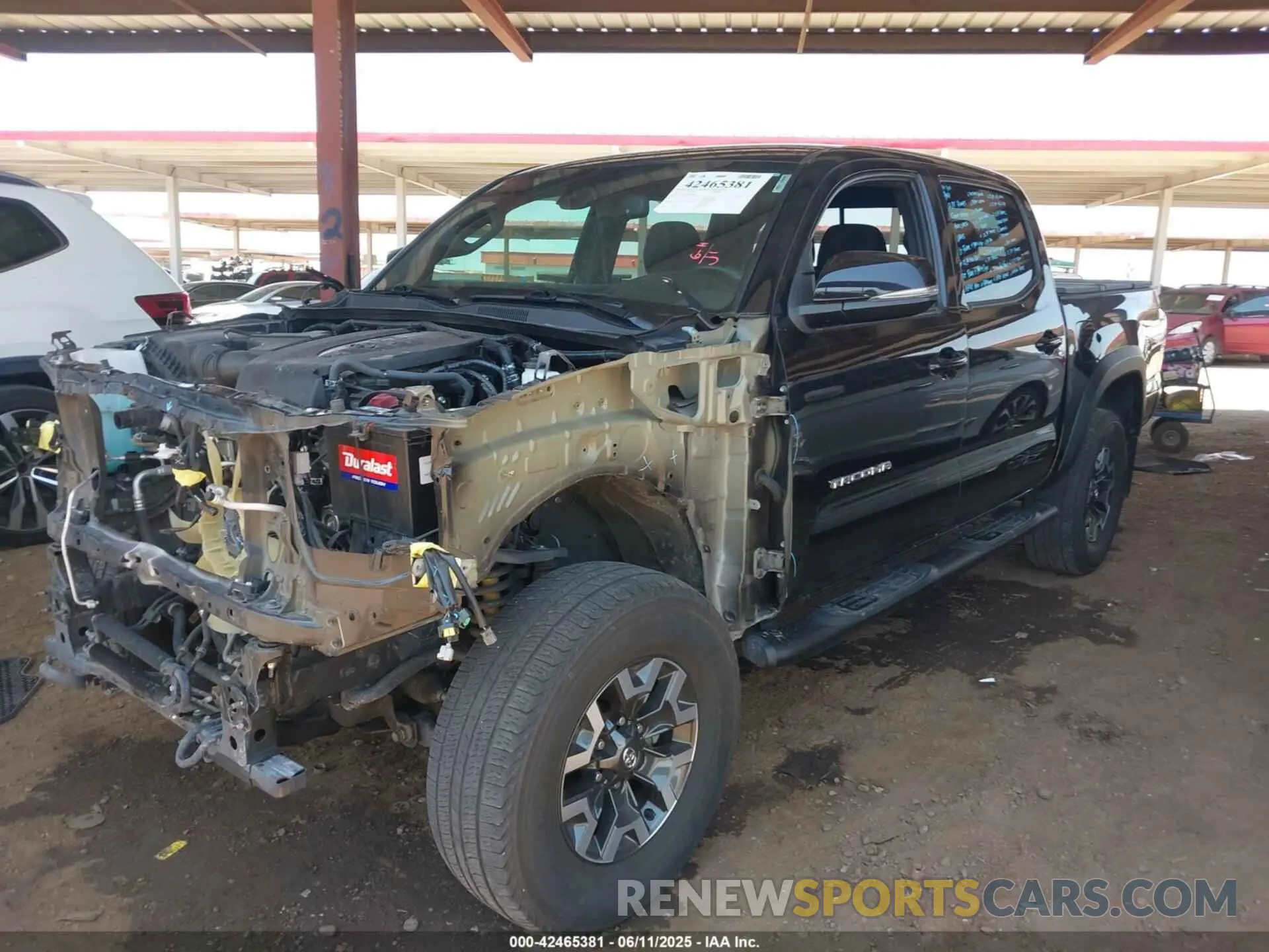 2 Photograph of a damaged car 5TFAZ5CN1MX111605 TOYOTA TACOMA 2021