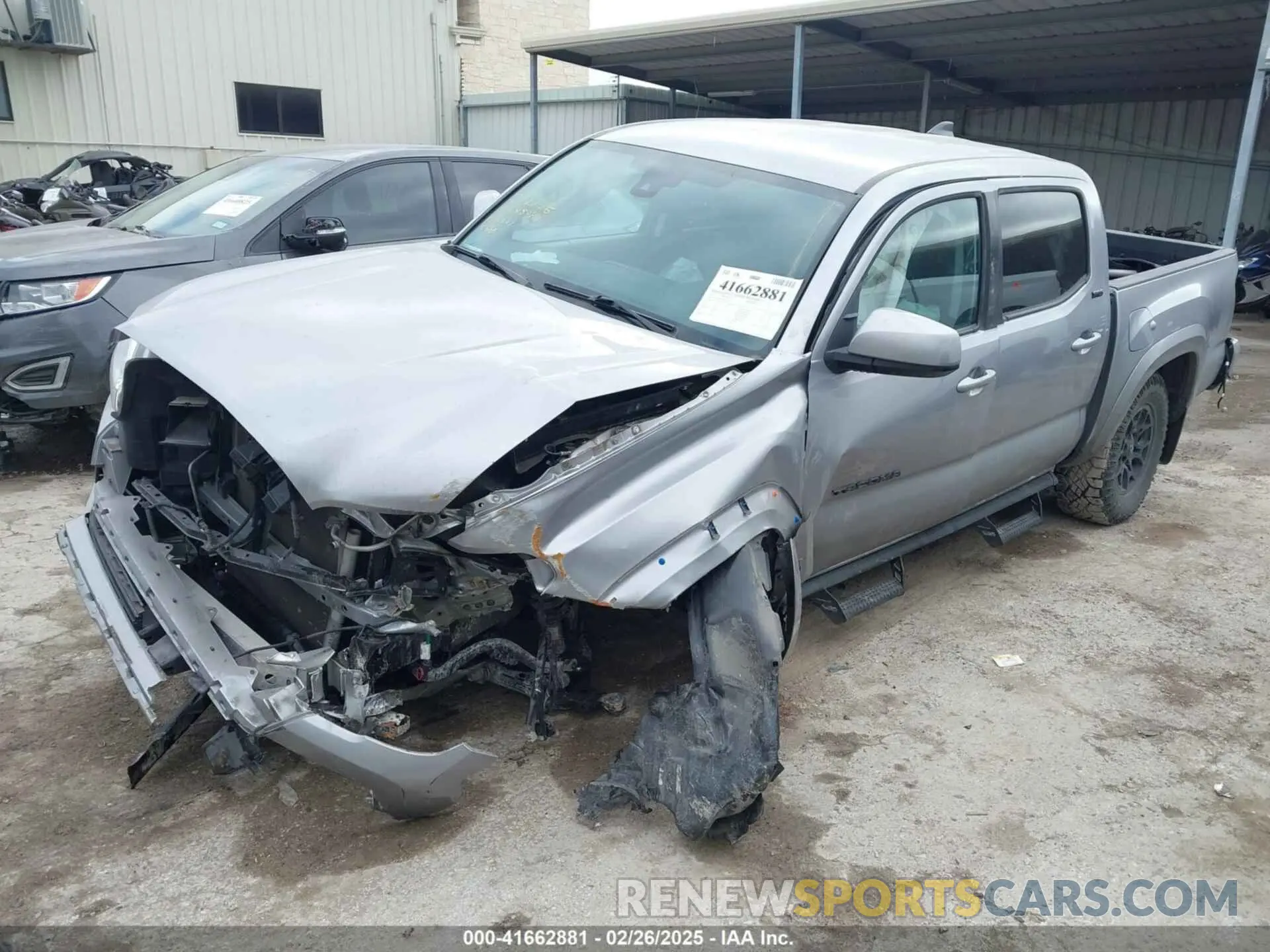 2 Photograph of a damaged car 5TFAZ5CN1MX116321 TOYOTA TACOMA 2021