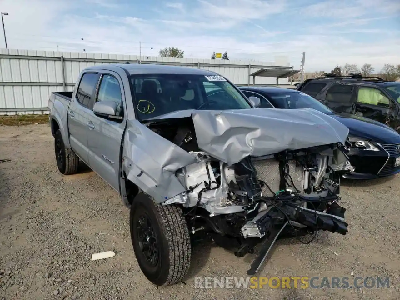 1 Photograph of a damaged car 5TFAZ5CN2MX117560 TOYOTA TACOMA 2021