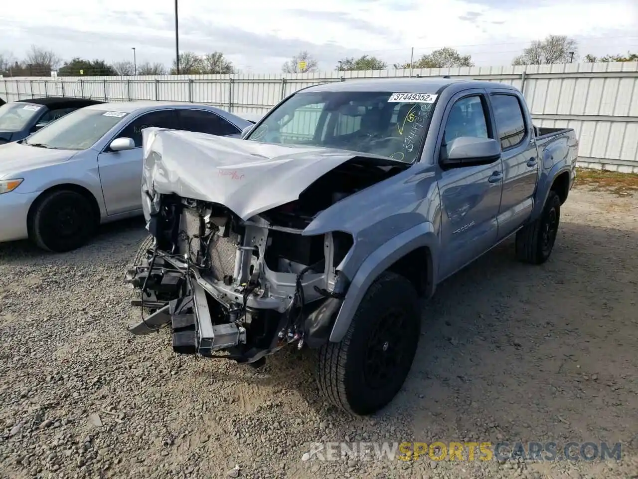 2 Photograph of a damaged car 5TFAZ5CN2MX117560 TOYOTA TACOMA 2021