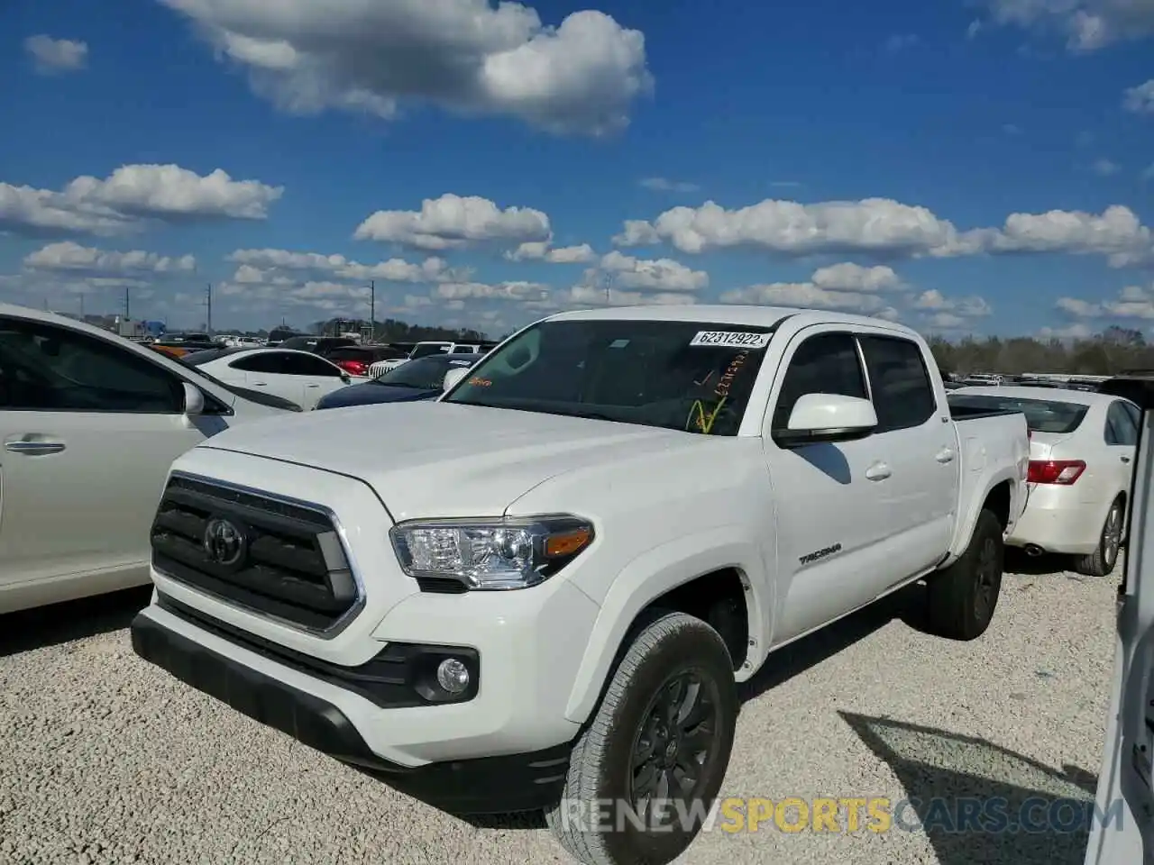 2 Photograph of a damaged car 5TFAZ5CN3MX095875 TOYOTA TACOMA 2021