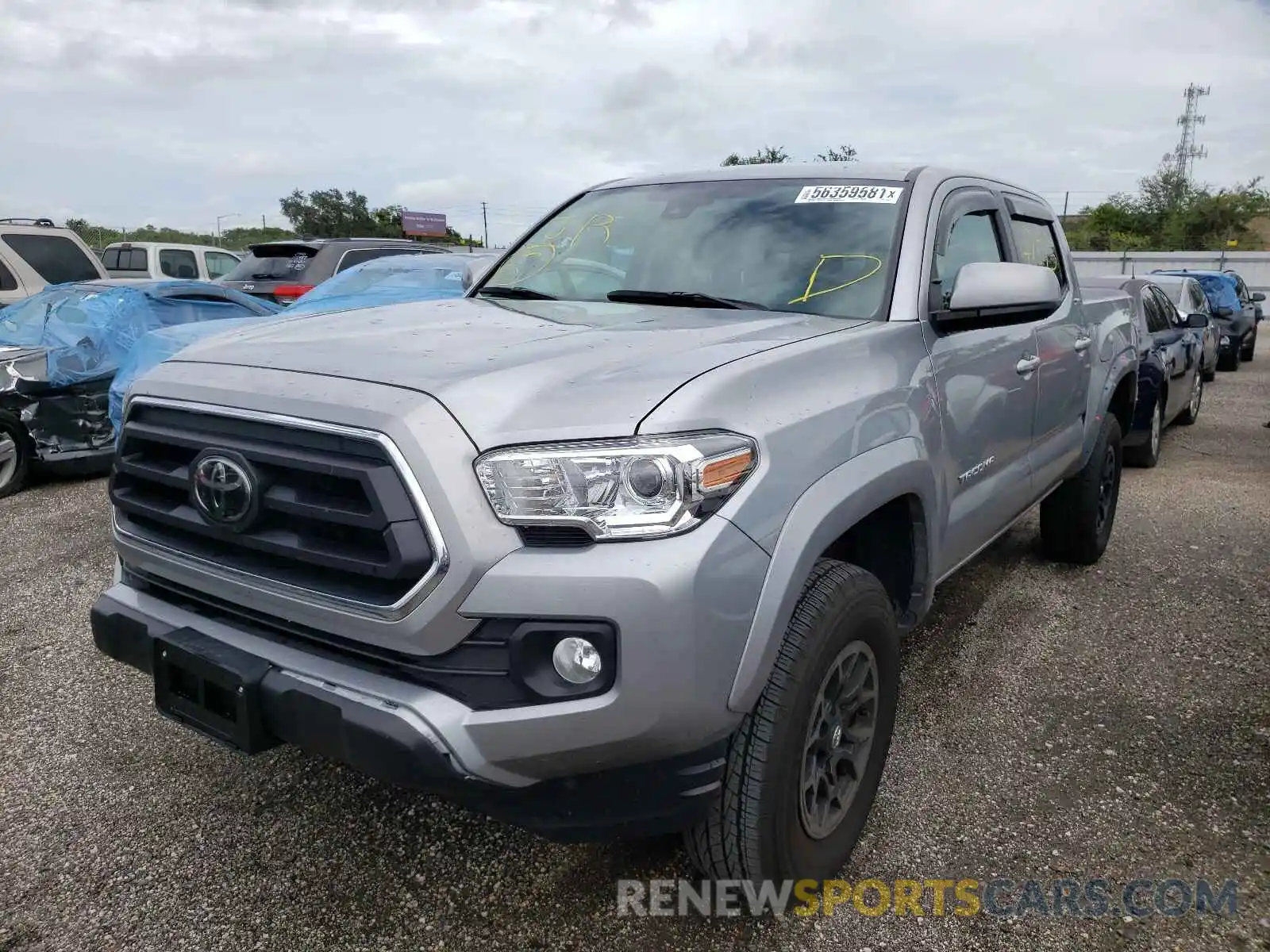 2 Photograph of a damaged car 5TFAZ5CN3MX103683 TOYOTA TACOMA 2021