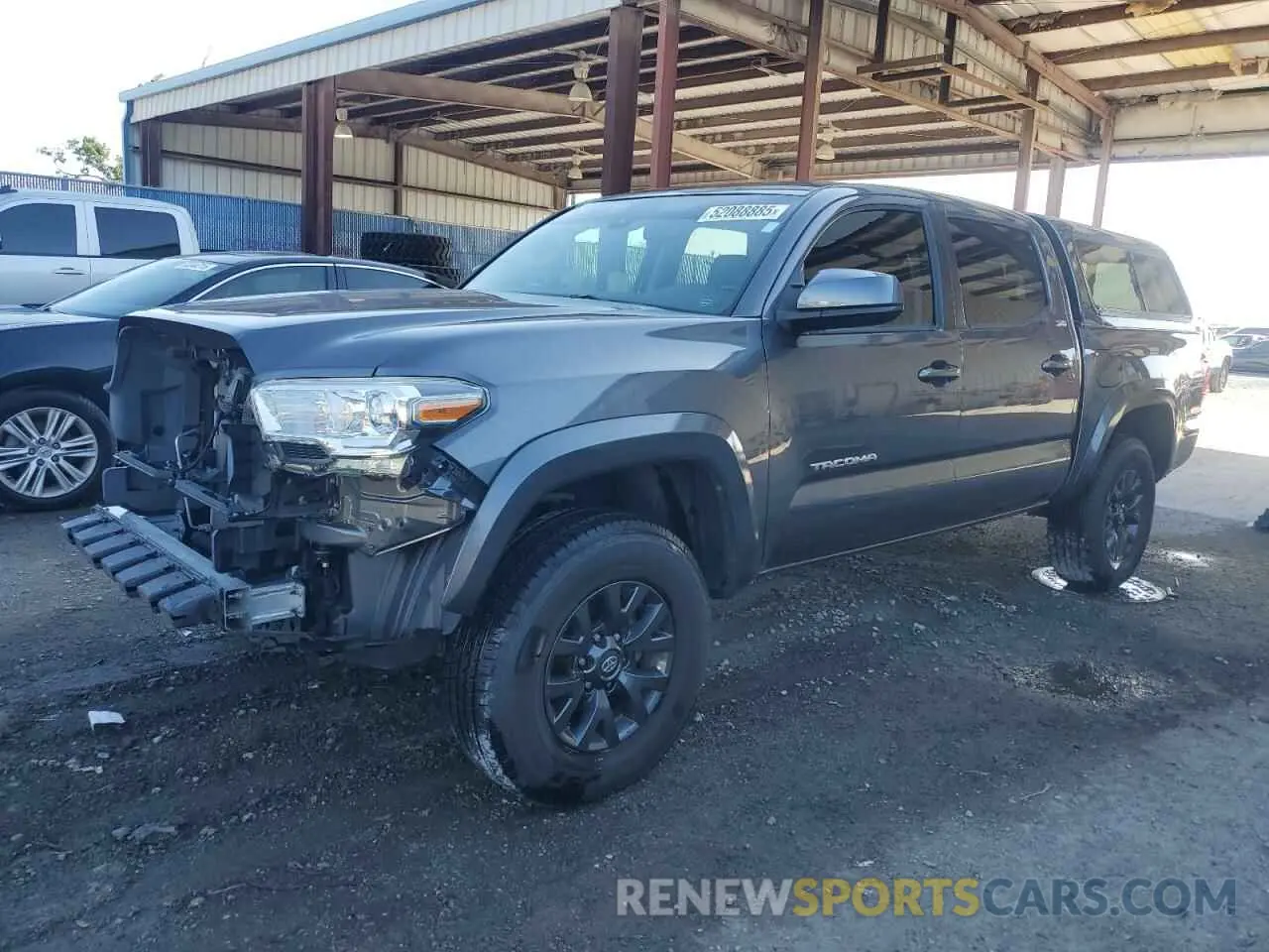 1 Photograph of a damaged car 5TFAZ5CN4MX105040 TOYOTA TACOMA 2021