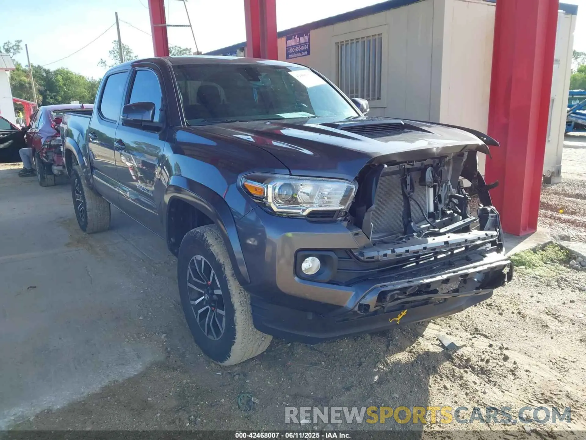 1 Photograph of a damaged car 5TFAZ5CN4MX113669 TOYOTA TACOMA 2021