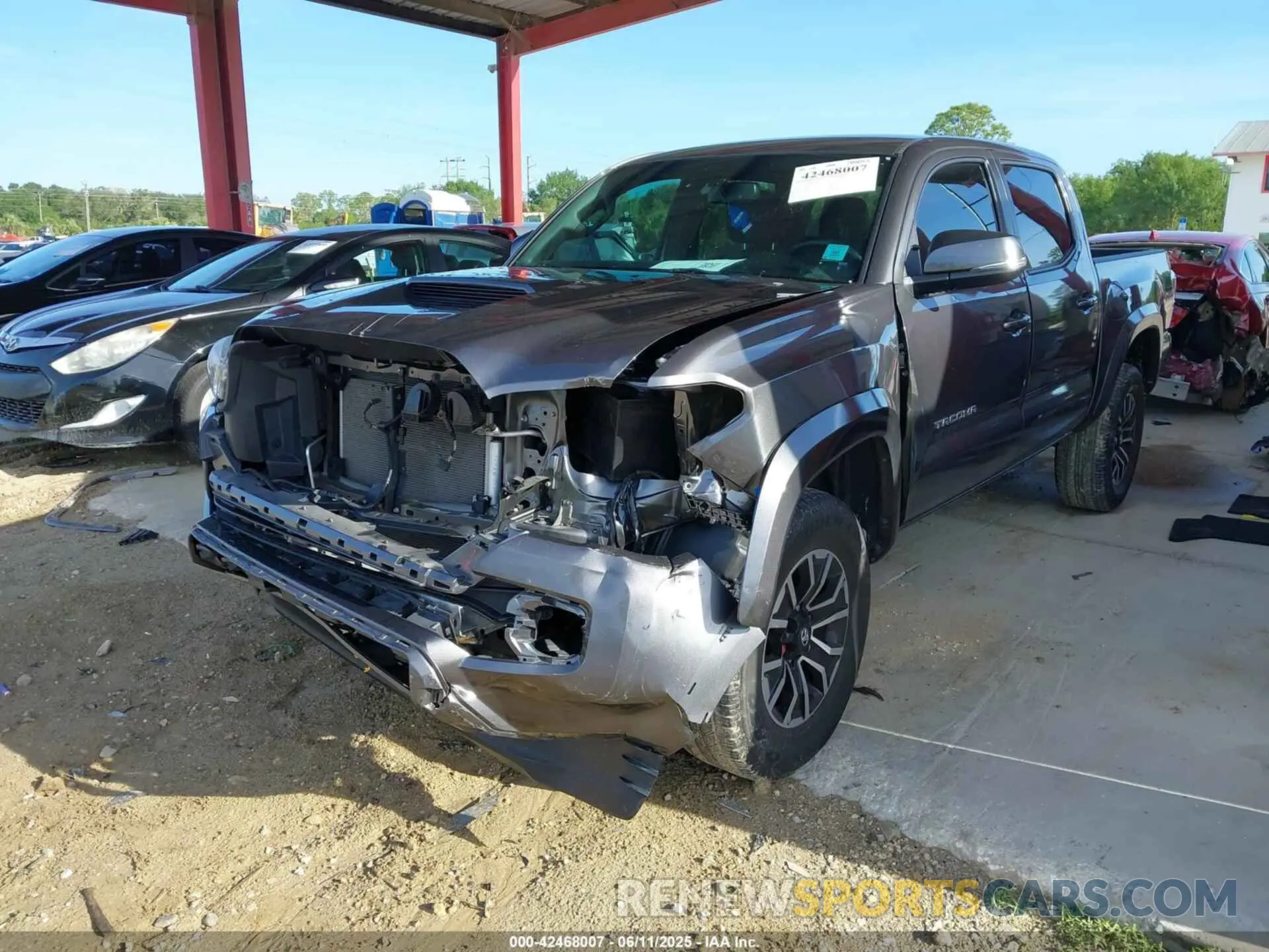 2 Photograph of a damaged car 5TFAZ5CN4MX113669 TOYOTA TACOMA 2021