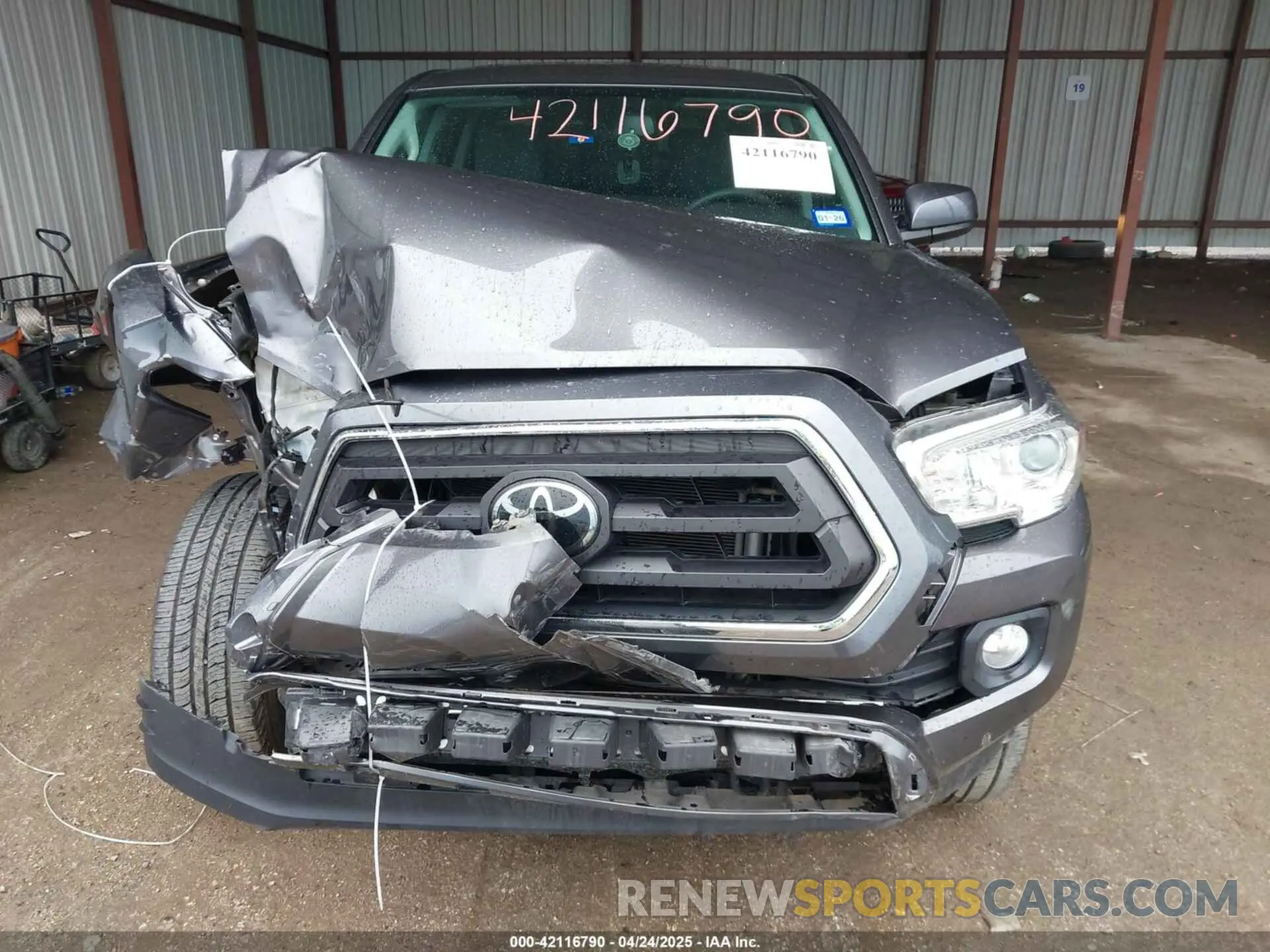 6 Photograph of a damaged car 5TFAZ5CN4MX116734 TOYOTA TACOMA 2021