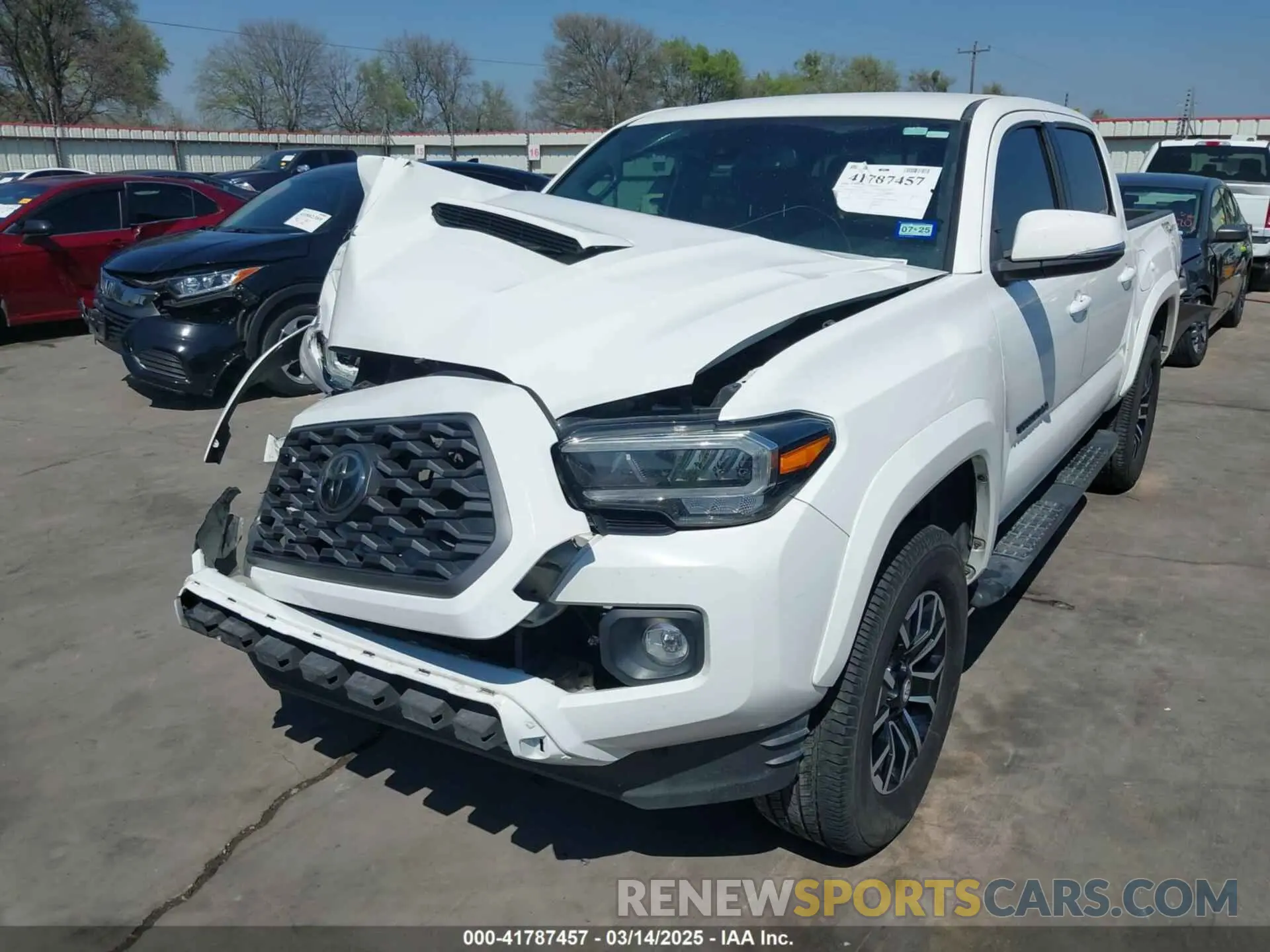 2 Photograph of a damaged car 5TFAZ5CN5MX107346 TOYOTA TACOMA 2021