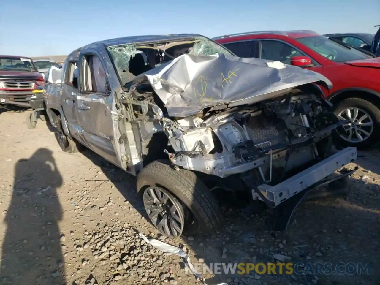 1 Photograph of a damaged car 5TFCZ5AN0MX268943 TOYOTA TACOMA 2021