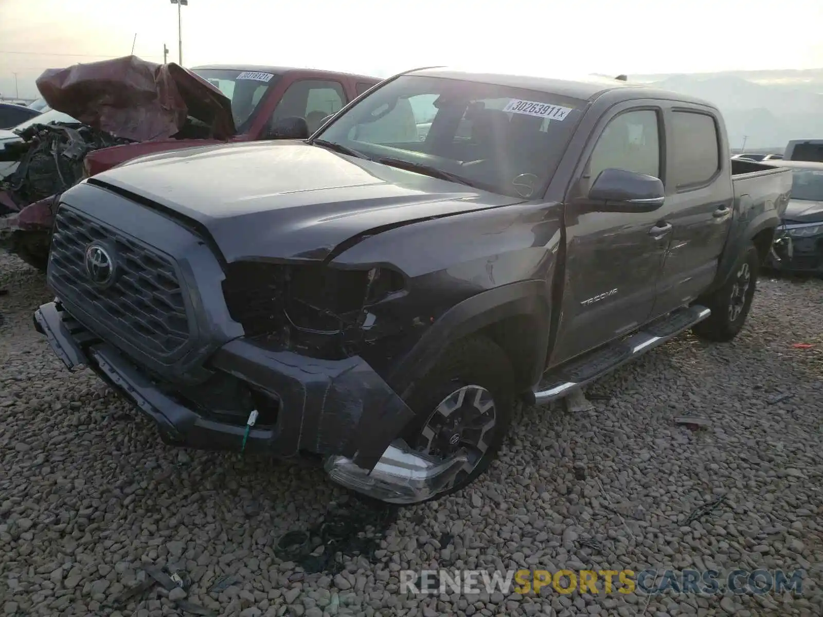 2 Photograph of a damaged car 5TFCZ5AN1MX245168 TOYOTA TACOMA 2021