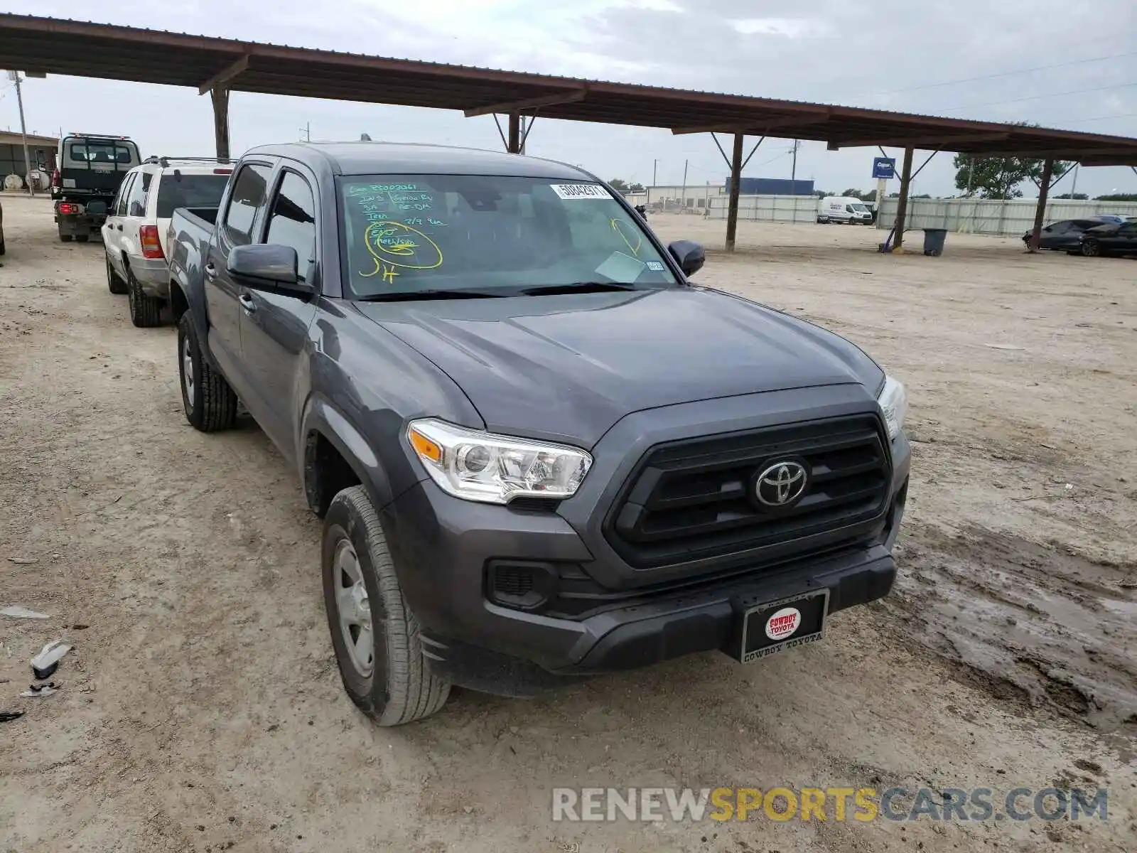 1 Photograph of a damaged car 5TFCZ5AN1MX273021 TOYOTA TACOMA 2021