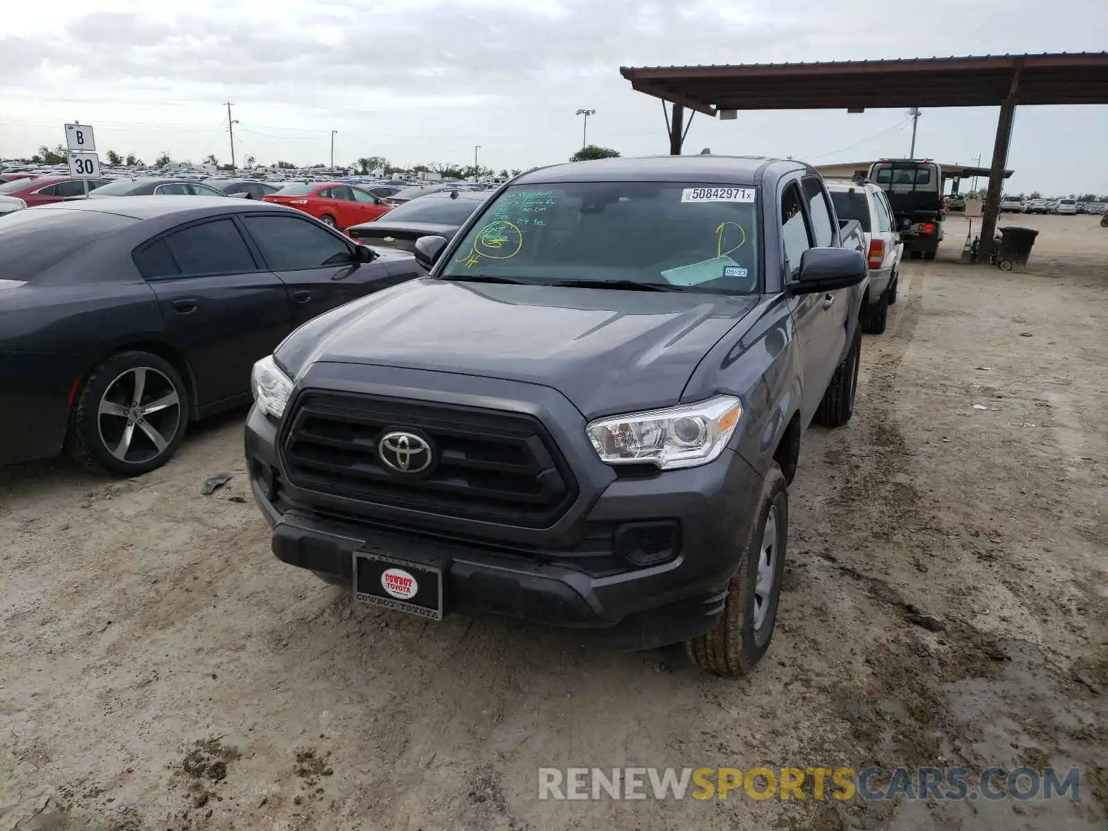 2 Photograph of a damaged car 5TFCZ5AN1MX273021 TOYOTA TACOMA 2021