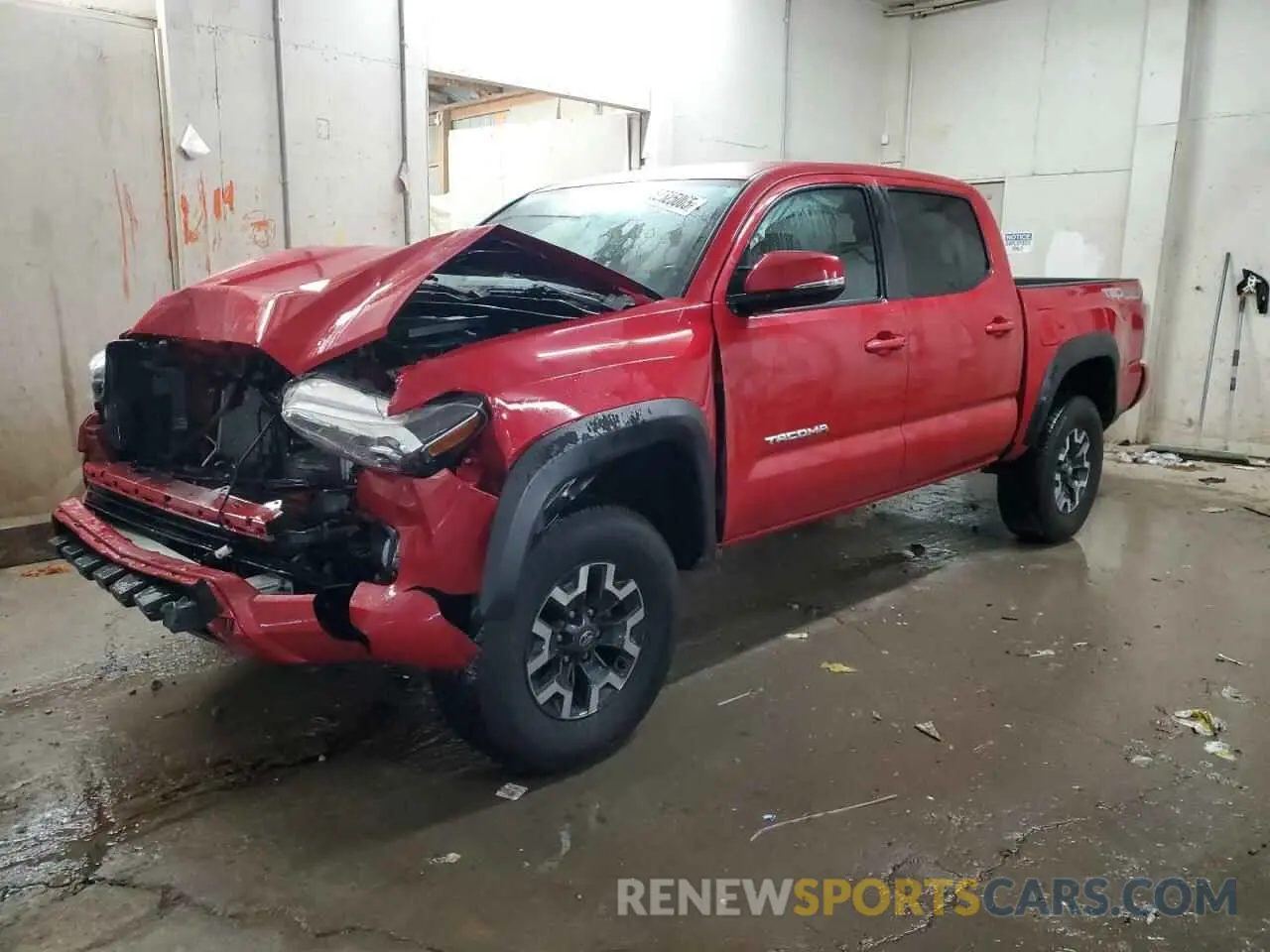 1 Photograph of a damaged car 5TFCZ5AN2MX264148 TOYOTA TACOMA 2021
