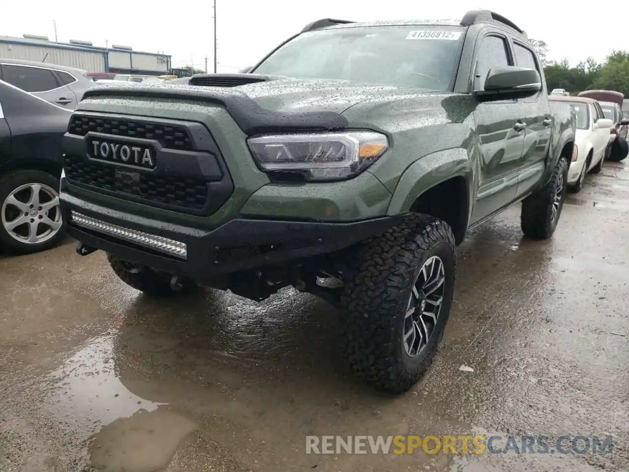 2 Photograph of a damaged car 5TFCZ5AN3MX256043 TOYOTA TACOMA 2021