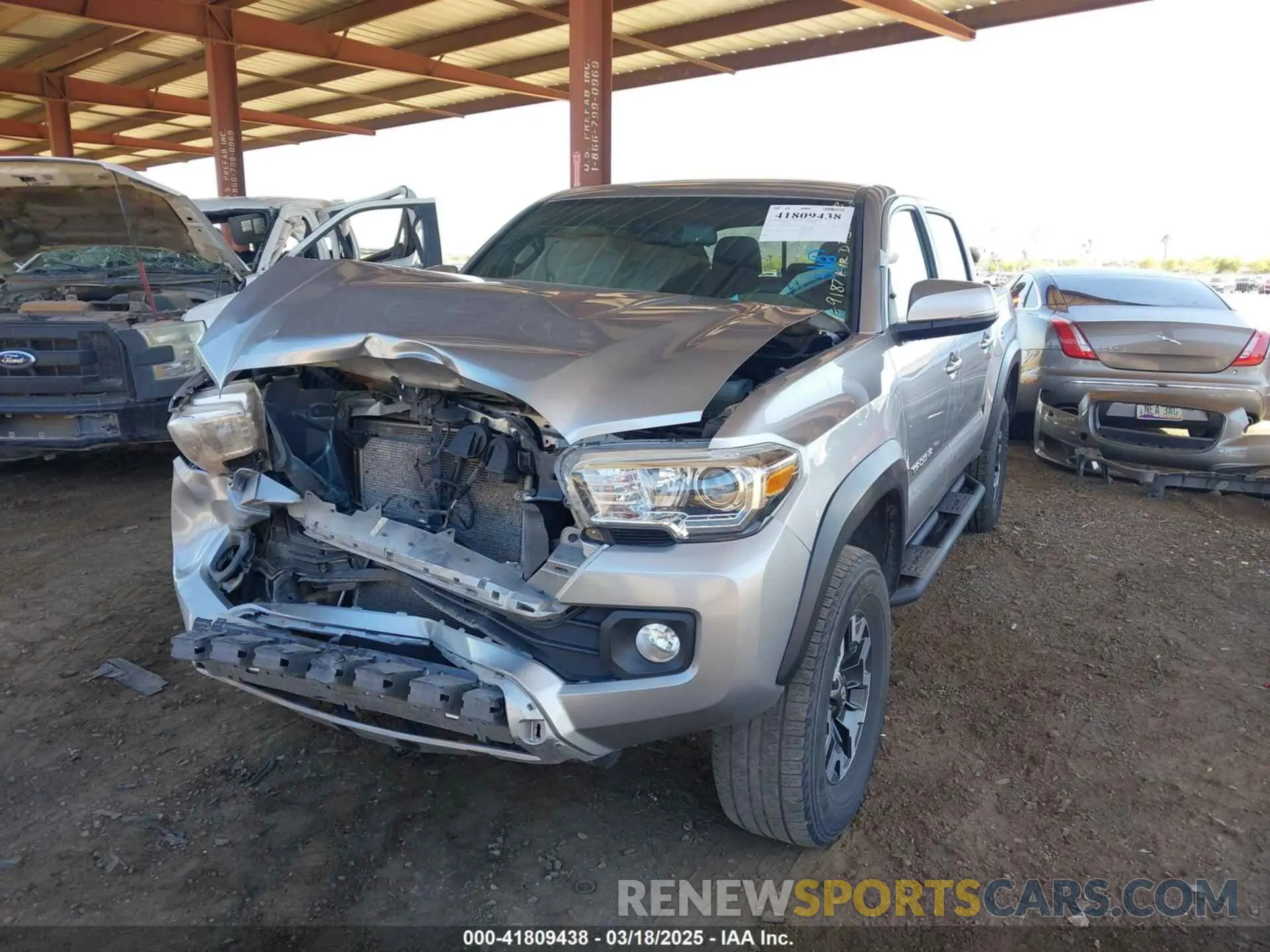 2 Photograph of a damaged car 5TFCZ5AN4MX269187 TOYOTA TACOMA 2021