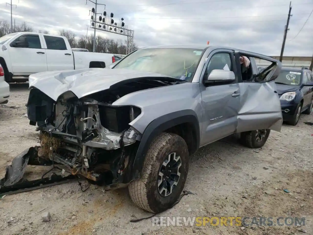 2 Photograph of a damaged car 5TFCZ5AN6MX258935 TOYOTA TACOMA 2021