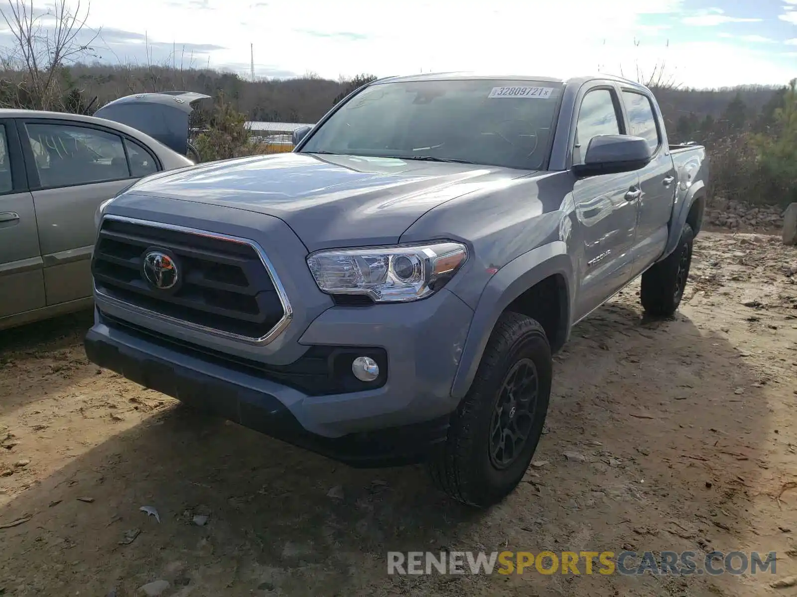 2 Photograph of a damaged car 5TFCZ5AN8MX251551 TOYOTA TACOMA 2021