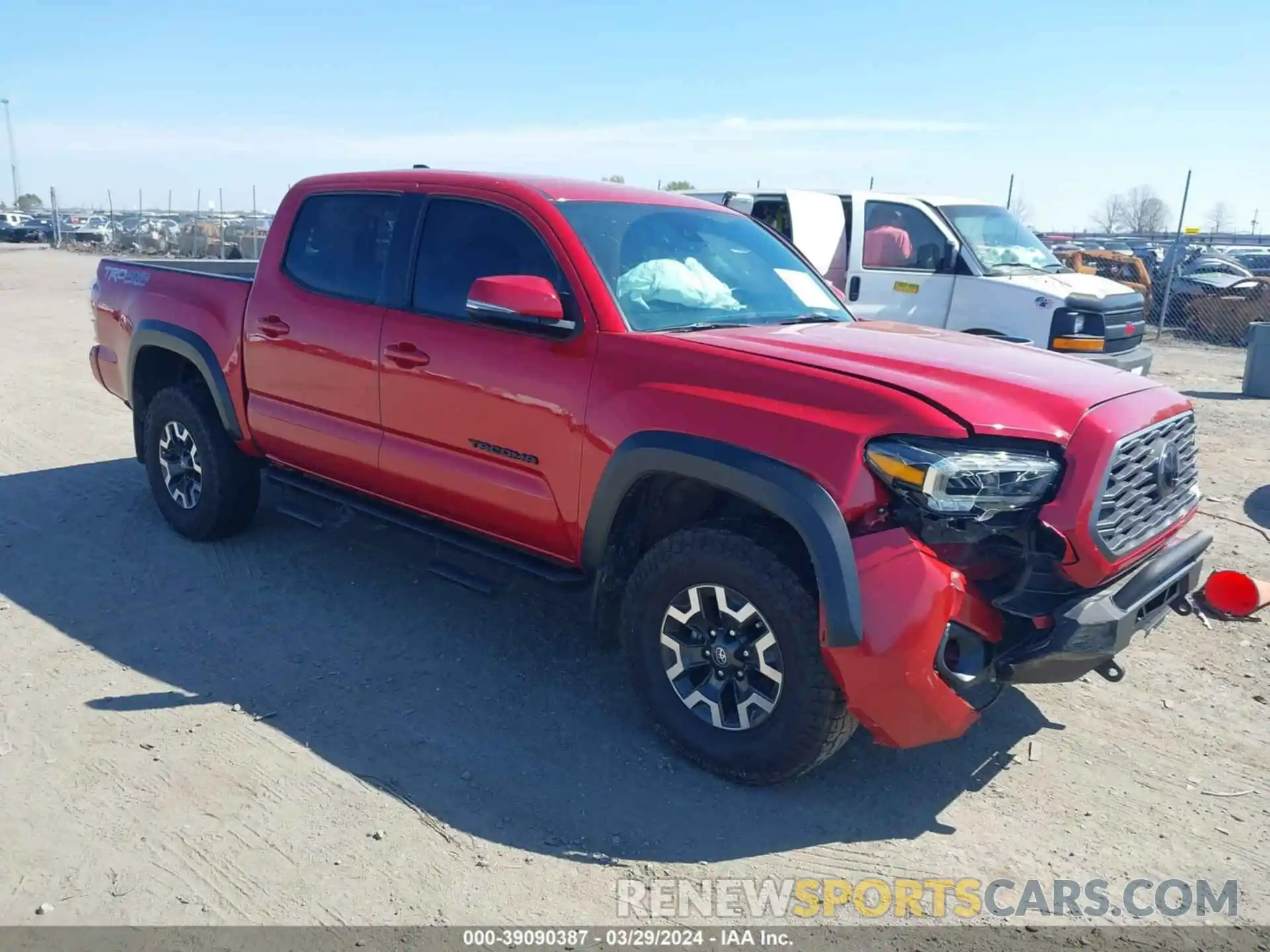 1 Photograph of a damaged car 5TFCZ5AN8MX254613 TOYOTA TACOMA 2021