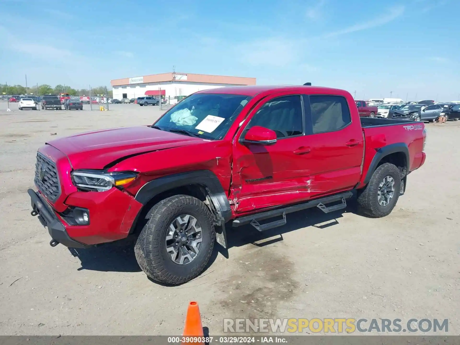 2 Photograph of a damaged car 5TFCZ5AN8MX254613 TOYOTA TACOMA 2021