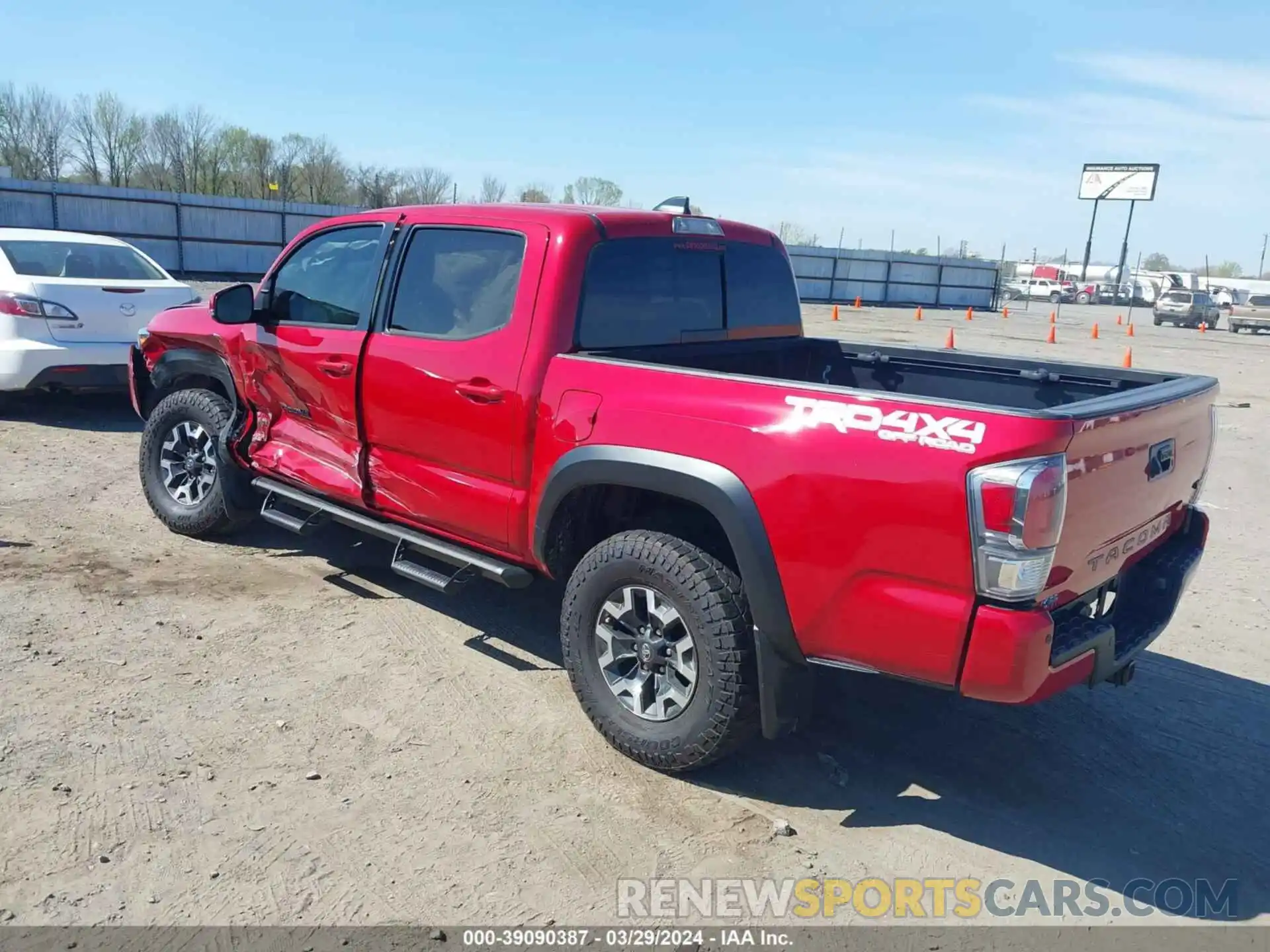 3 Photograph of a damaged car 5TFCZ5AN8MX254613 TOYOTA TACOMA 2021