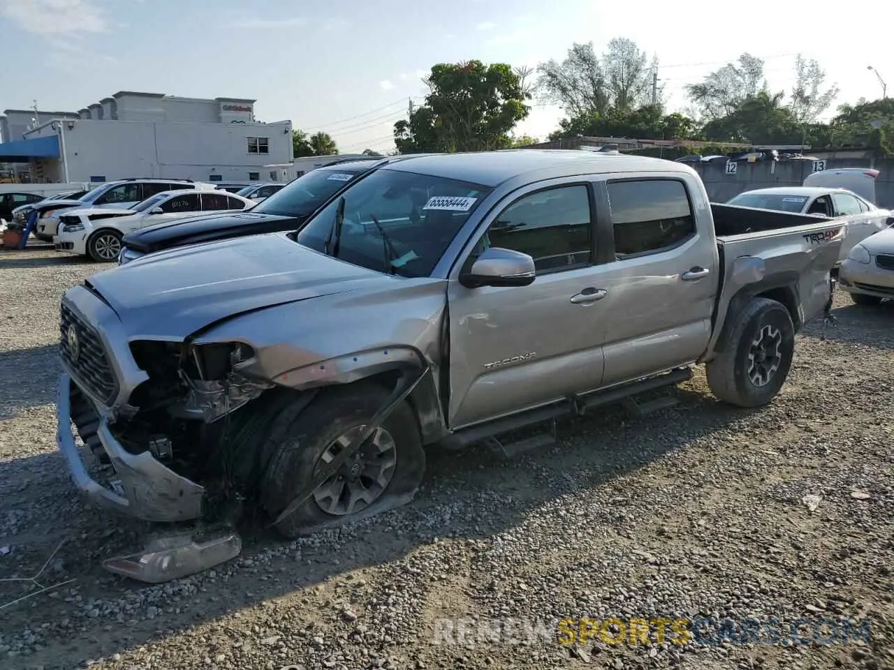 1 Photograph of a damaged car 5TFCZ5AN9MX278385 TOYOTA TACOMA 2021