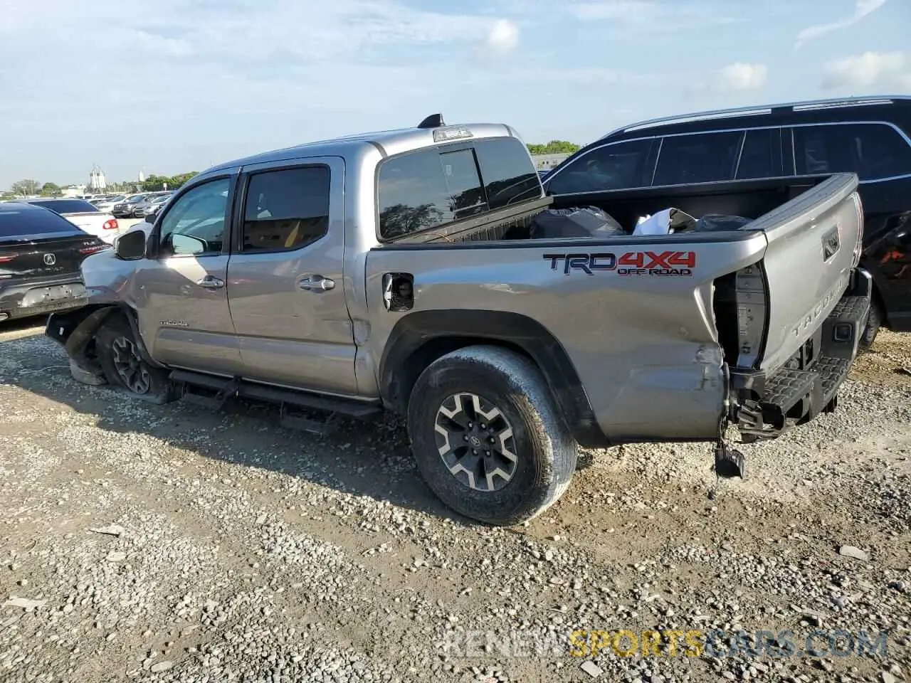 2 Photograph of a damaged car 5TFCZ5AN9MX278385 TOYOTA TACOMA 2021