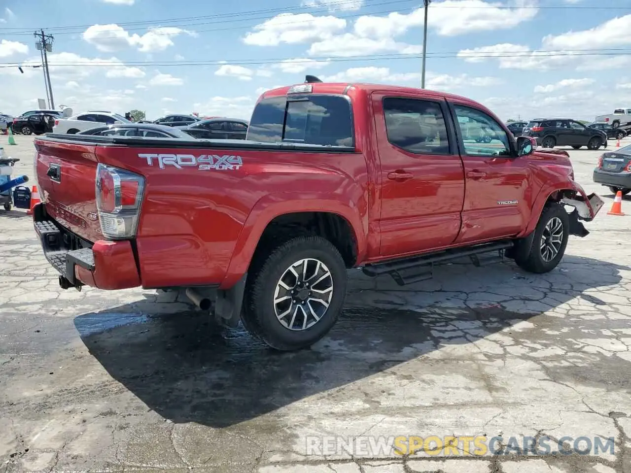 3 Photograph of a damaged car 5TFCZ5AN9MX282890 TOYOTA TACOMA 2021