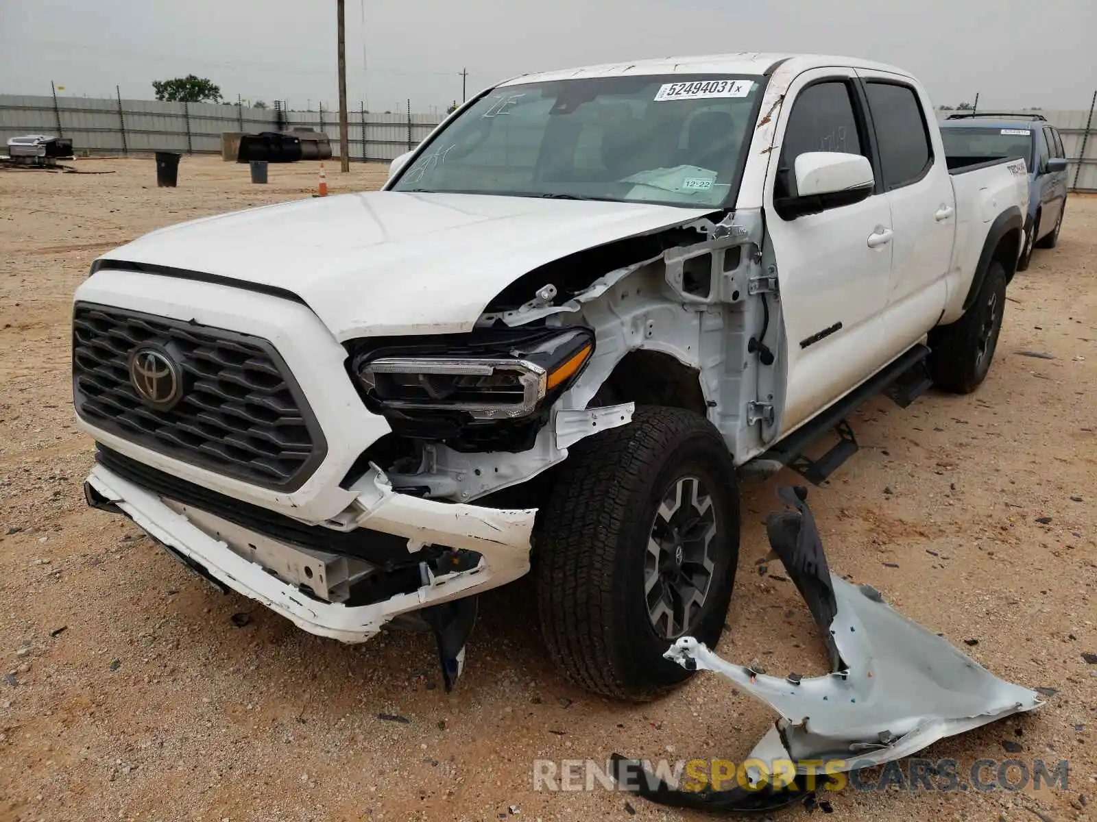 2 Photograph of a damaged car 5TFDZ5BN4MX058364 TOYOTA TACOMA 2021