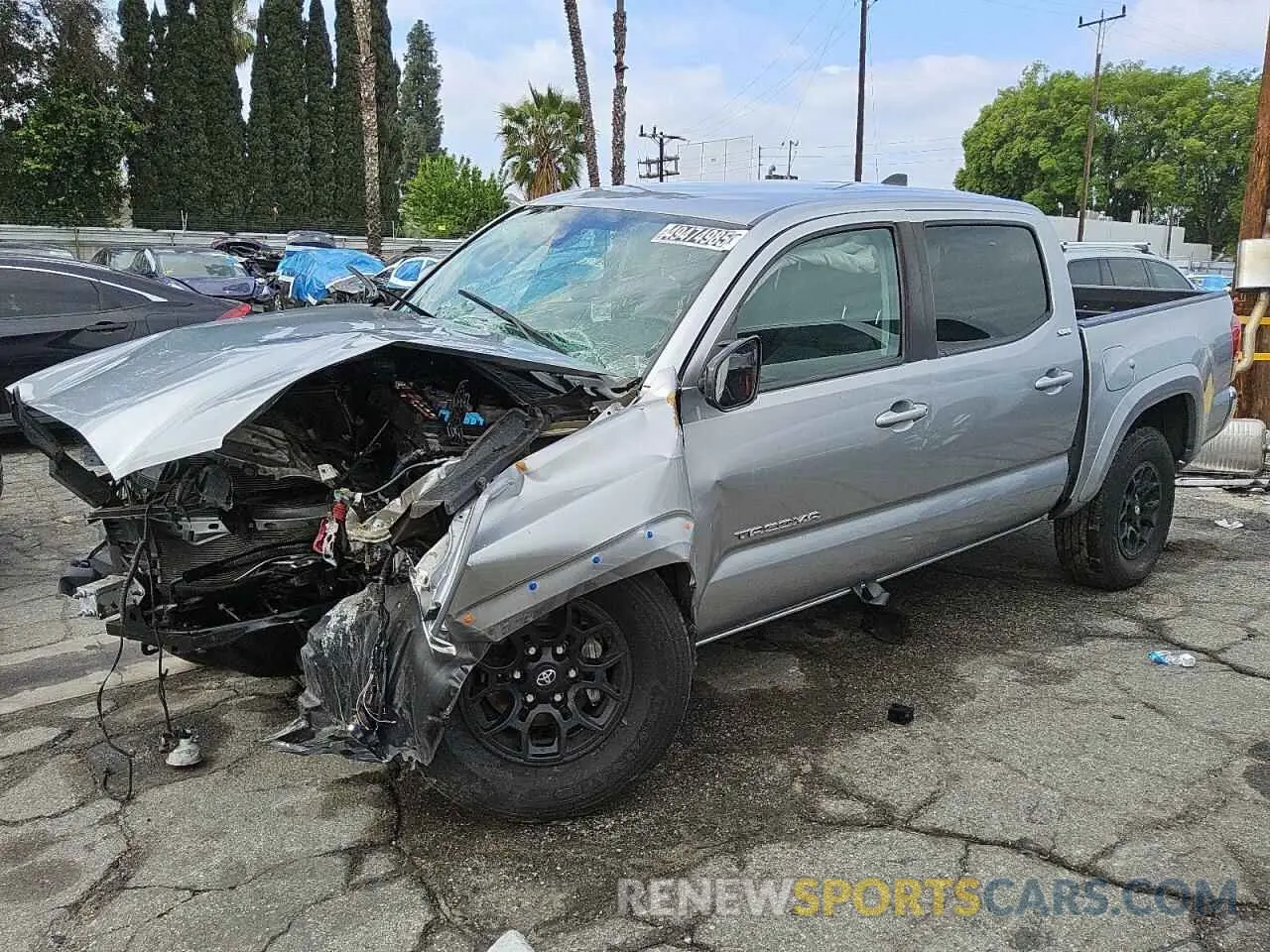 1 Photograph of a damaged car 3TMAZ5CN0NM173410 TOYOTA TACOMA 2022
