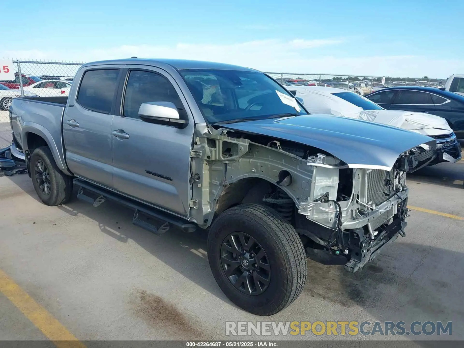 1 Photograph of a damaged car 3TMAZ5CN1NM176834 TOYOTA TACOMA 2022