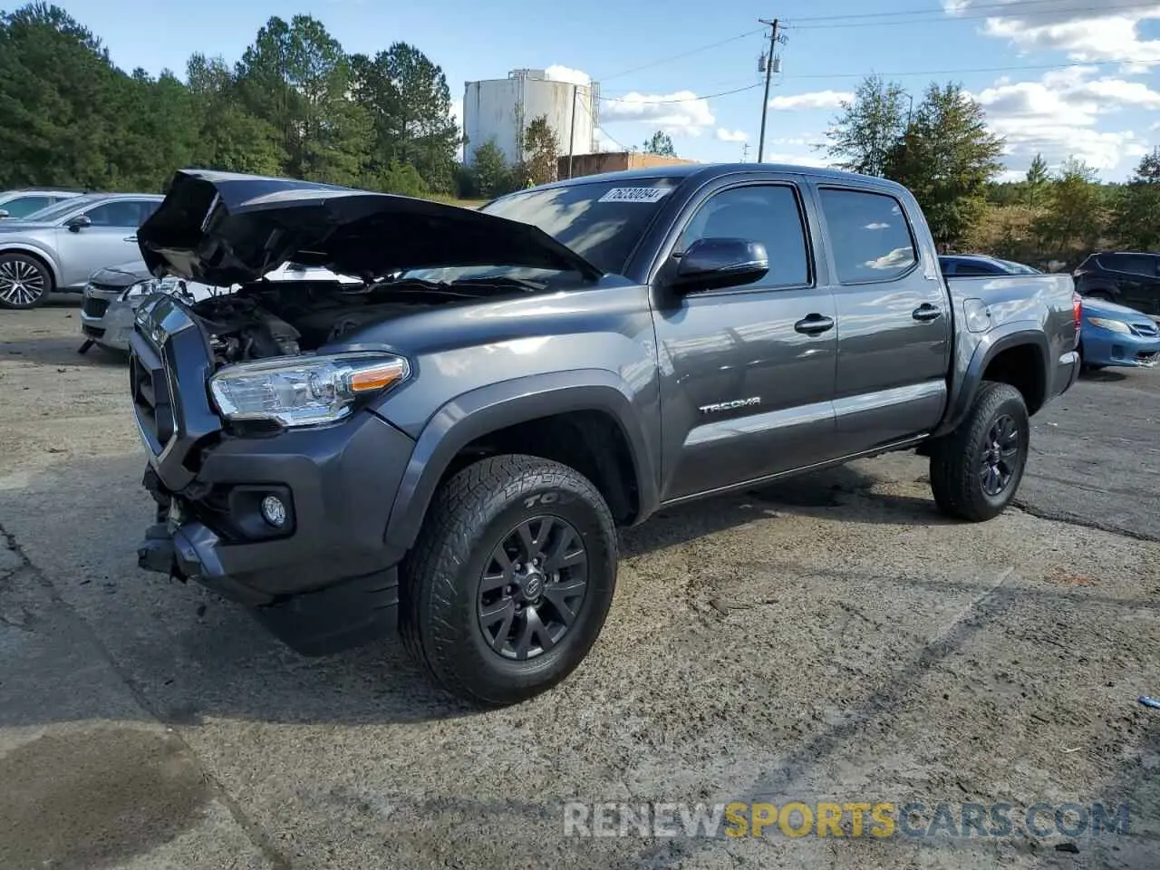 1 Photograph of a damaged car 3TMAZ5CN4NM162250 TOYOTA TACOMA 2022