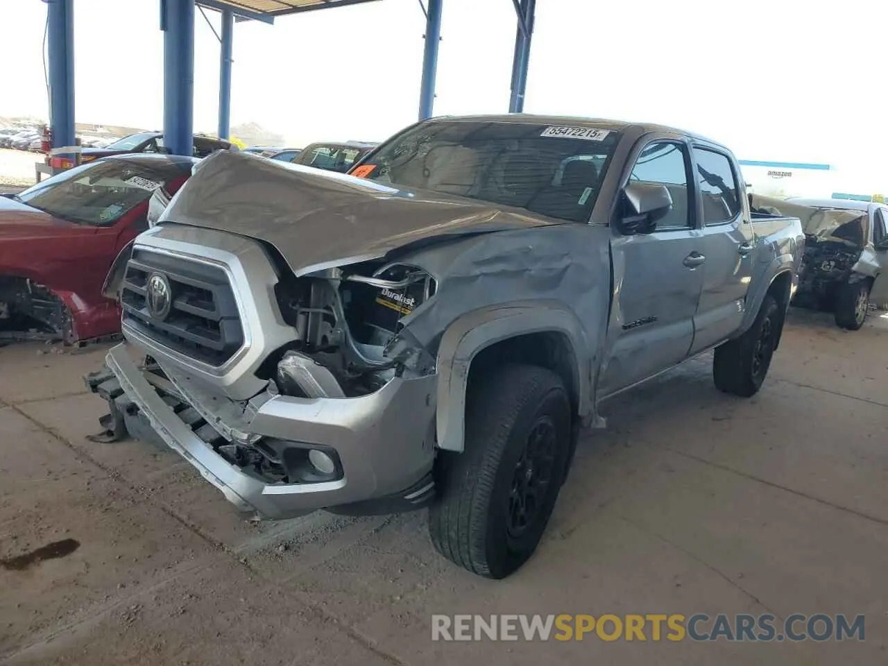 1 Photograph of a damaged car 3TMAZ5CN7NM196067 TOYOTA TACOMA 2022