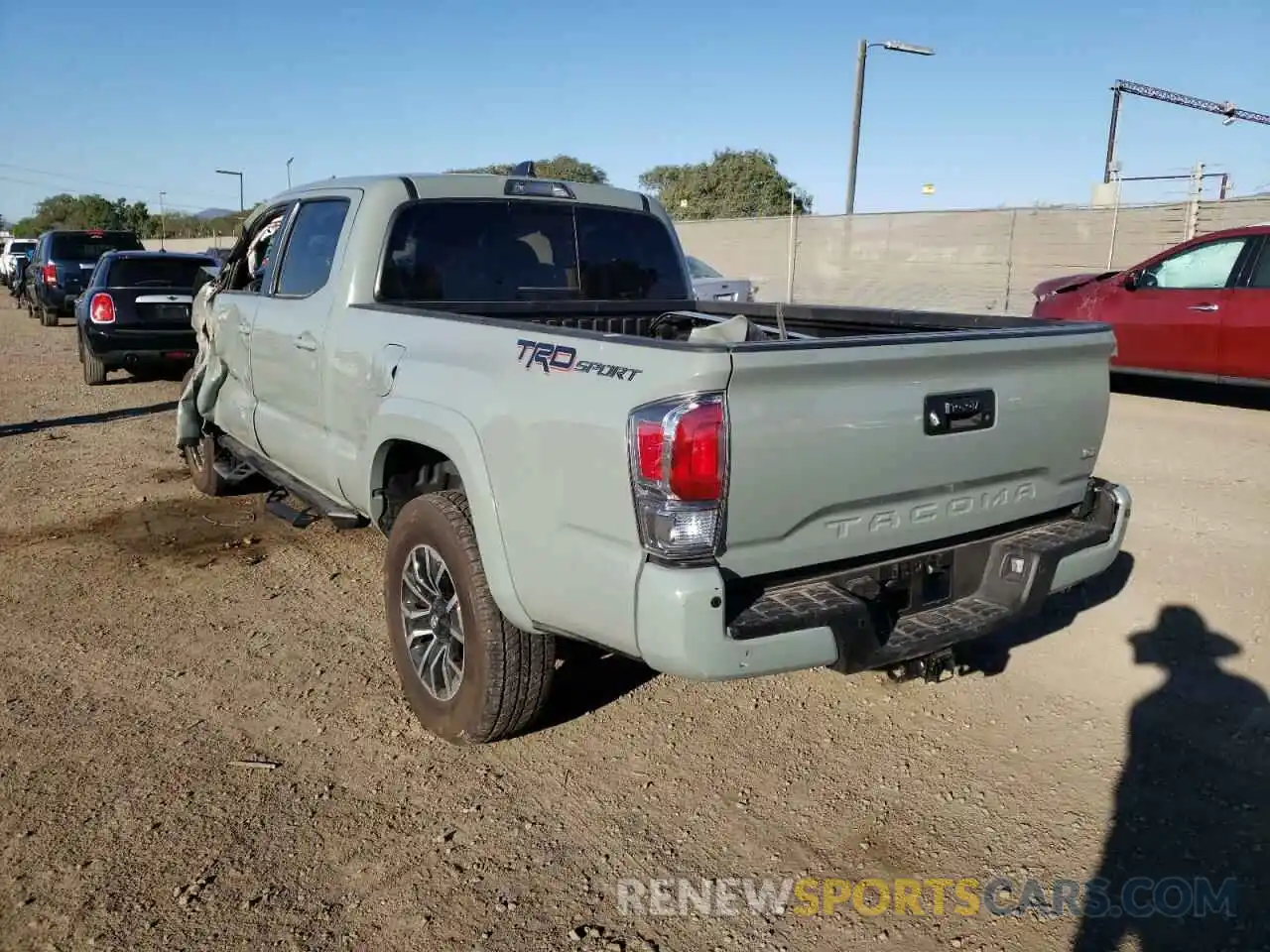 3 Photograph of a damaged car 3TMBZ5DN5NM033727 TOYOTA TACOMA 2022