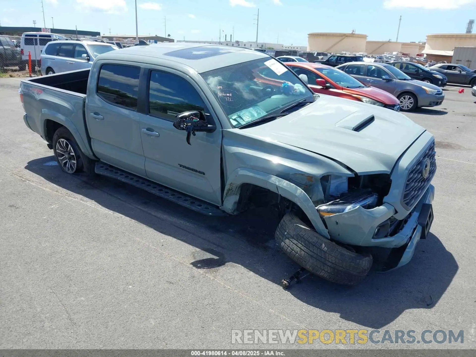 1 Photograph of a damaged car 3TMCZ5AN0NM517314 TOYOTA TACOMA 2022