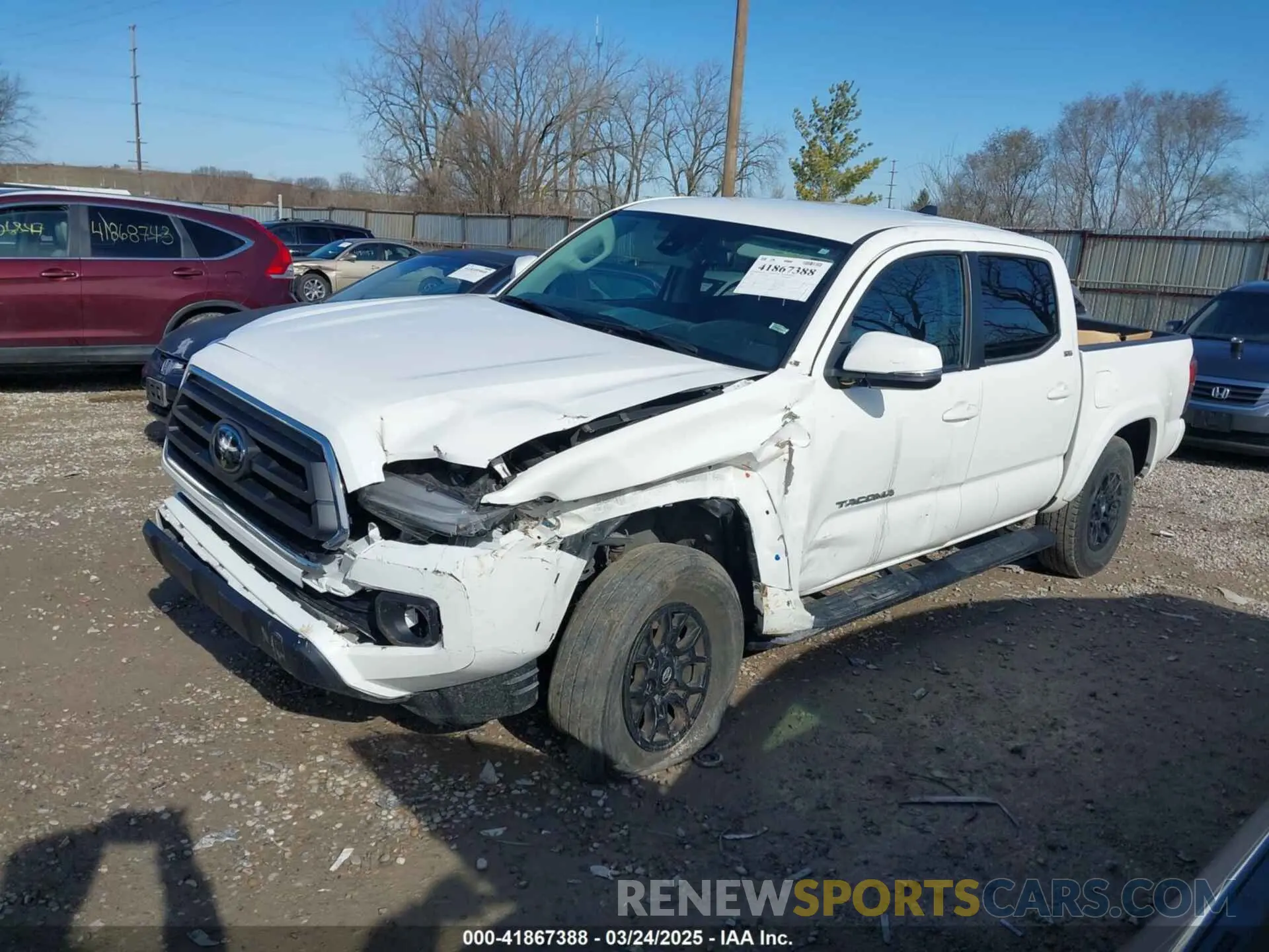 2 Photograph of a damaged car 3TMCZ5AN1NM464462 TOYOTA TACOMA 2022