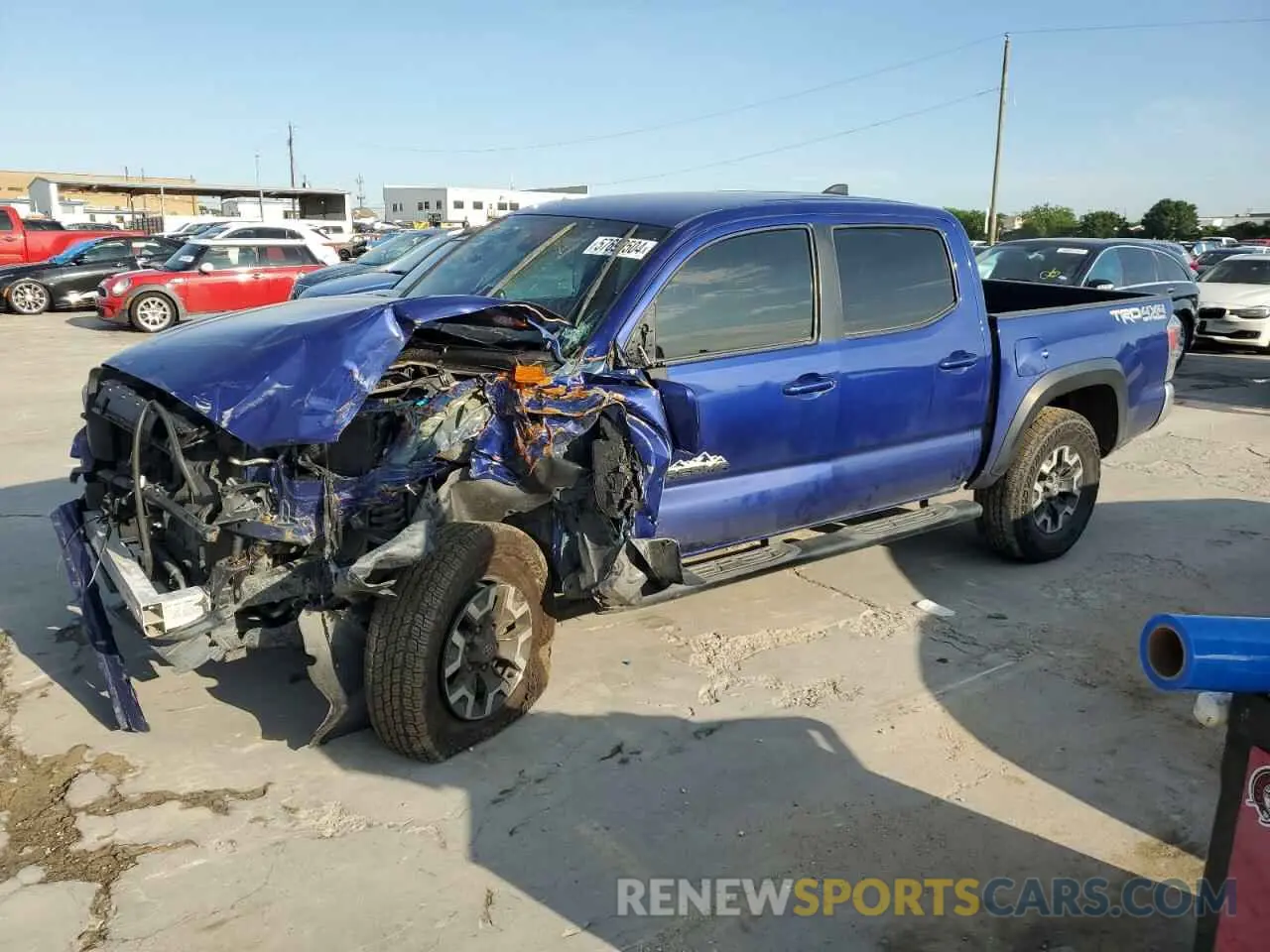 1 Photograph of a damaged car 3TMCZ5AN1NM468754 TOYOTA TACOMA 2022