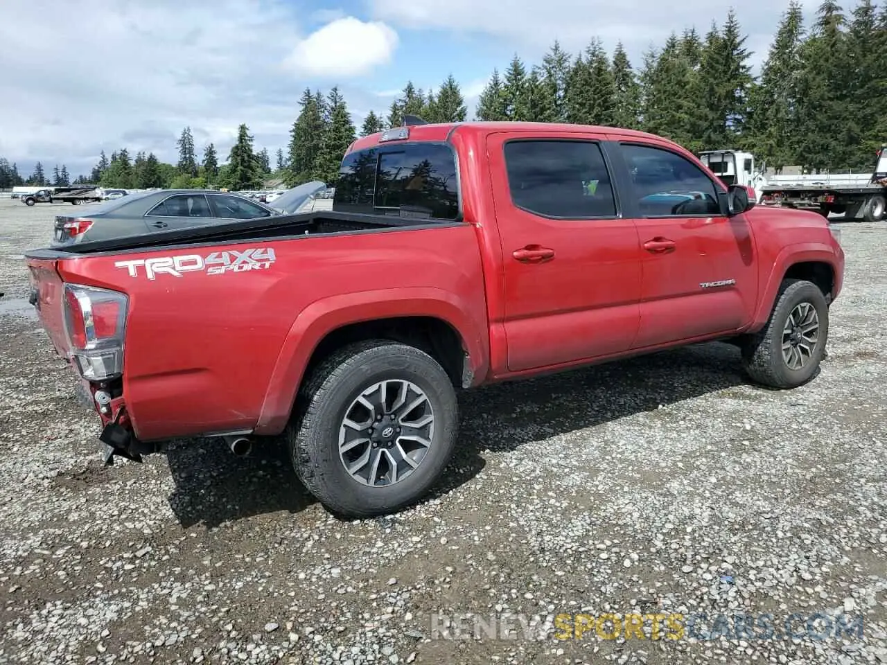 3 Photograph of a damaged car 3TMCZ5AN1NM501526 TOYOTA TACOMA 2022